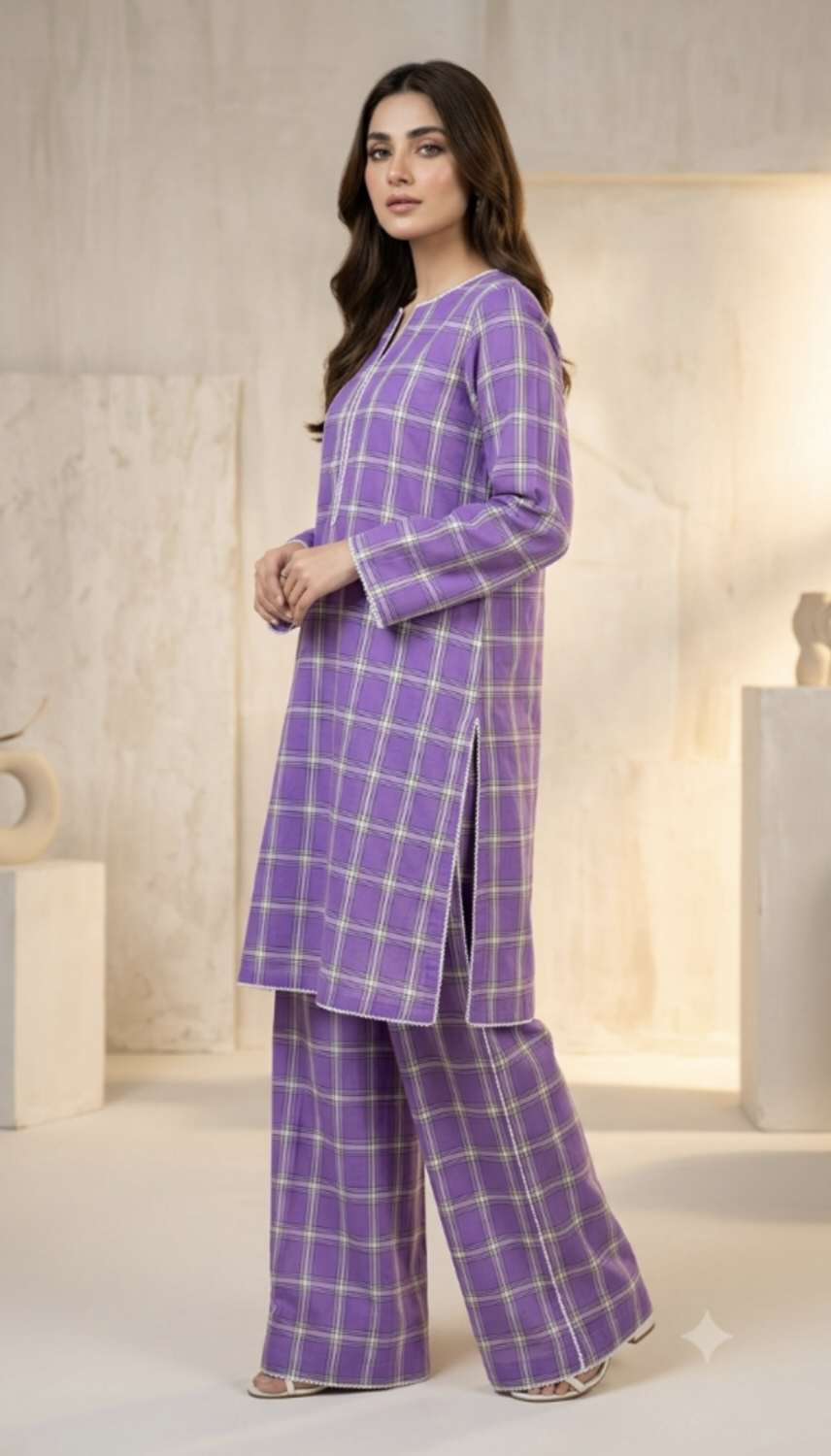 🥳 Sale Sale M-183. Rs.1150 Imported Swiss Lawn  Same print Shirt & Truzer 2pc