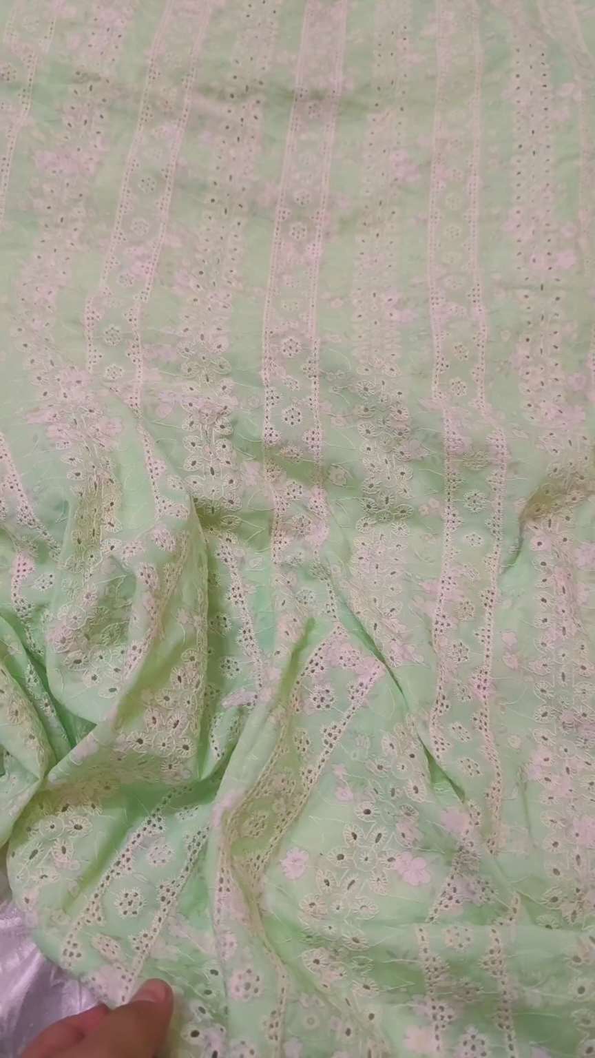 🥳 Sale Sale M-01  Rs.1790 Imported 3-D ChickenKari Embroidery Pure Summer Lawn Shirt
