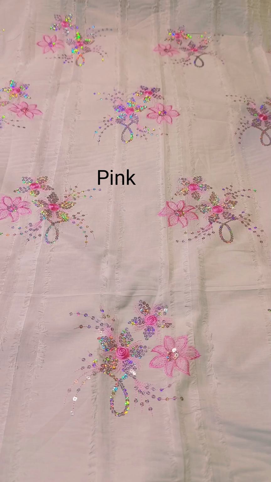 😱 Big Sale M-214  Rs 1350 Imported Fancy Most Luxurious Broshia  3-D Embroidery Pure Self Summer Lawn Shirt