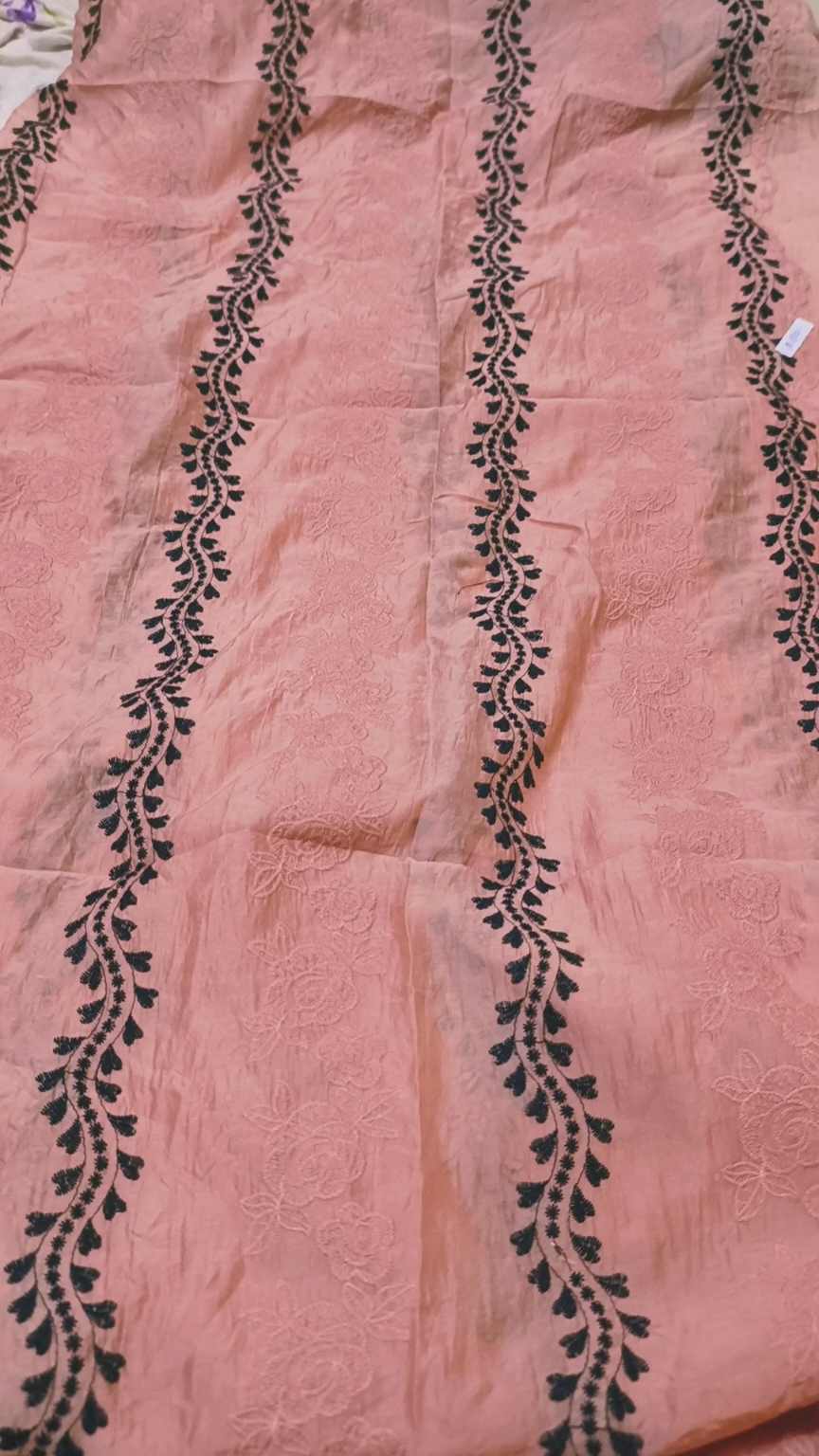 🥳 Sale Sale M-280  Rs.1490 Imported Most Luxurious 3-D embroidery In Silky Lawn Stuff Shirt