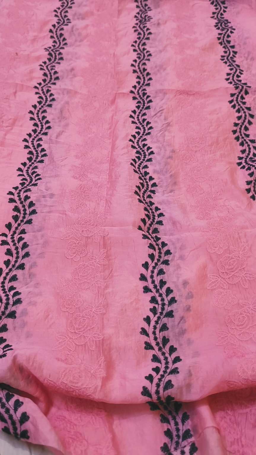 🥳 Sale Sale M-278  Rs.1490 Imported Most Luxurious 3-D embroidery In Silky Lawn Stuff Shirt