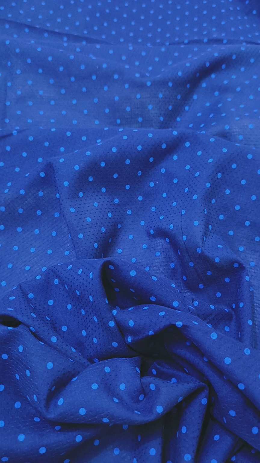 🥳 Sale Sale M-269  Rs.1150 Imported Digital Pure Summer Lawn in Polka Design Same print Shirt & Truzer 2pc