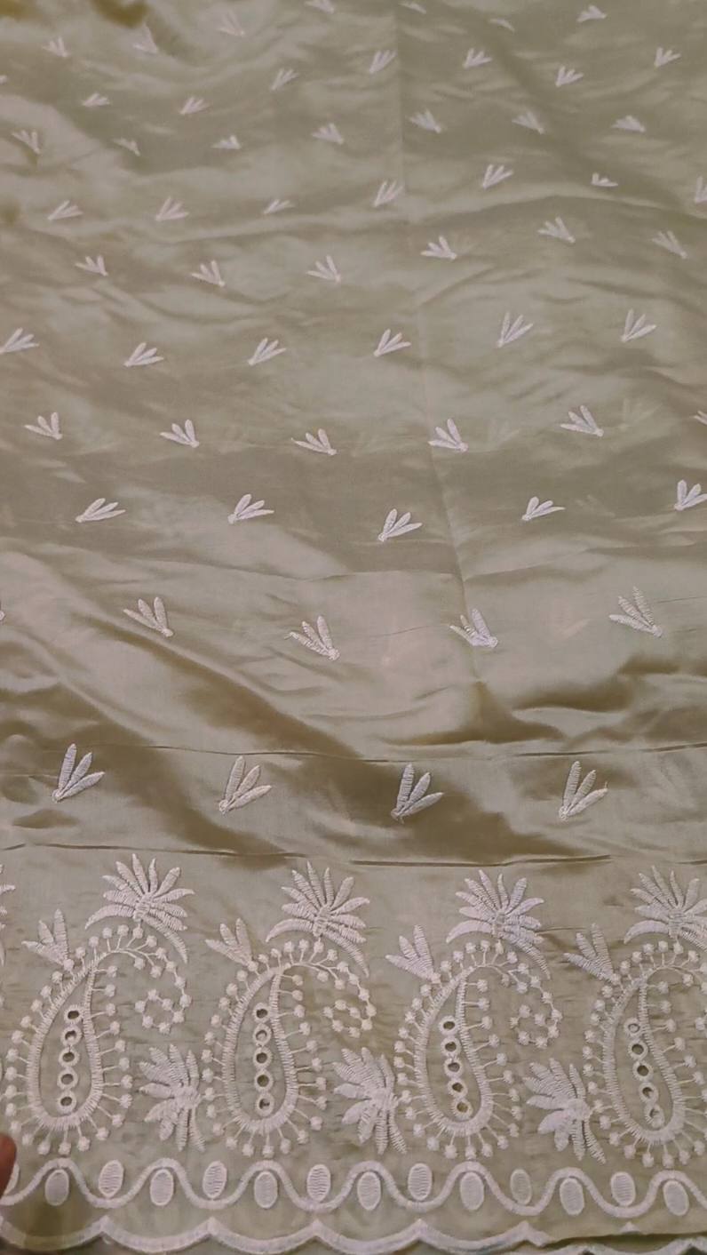 🥳 Sale Sale M-287 Rs.1490 Imported 3-D ChickenKari Embroidery In Luxury Silky Lawn Stuff Shirt