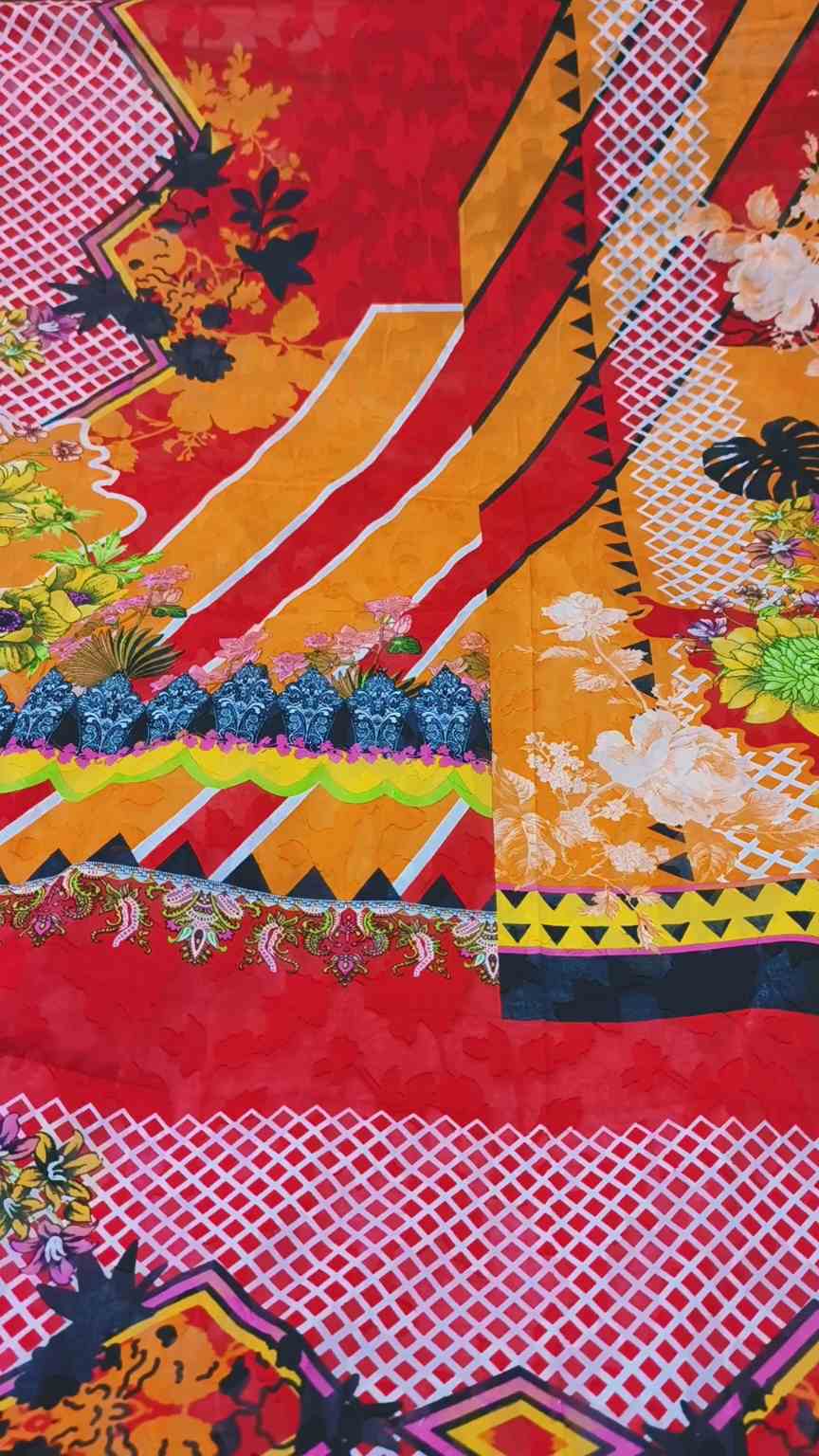 🥳 Big Sale M-371  Rs.990 Imported Most Luxurious Jacquard Pure Summer Lawn Shirt
