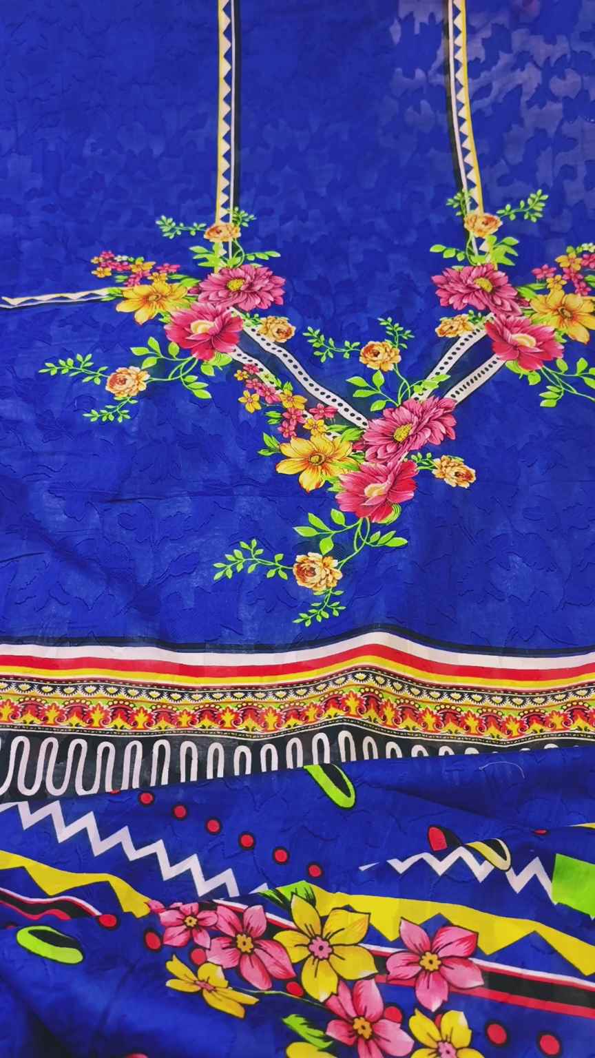 🥳 Big Sale M-369  Rs.990 Imported Most Luxurious Jacquard Pure Summer Lawn Shirt
