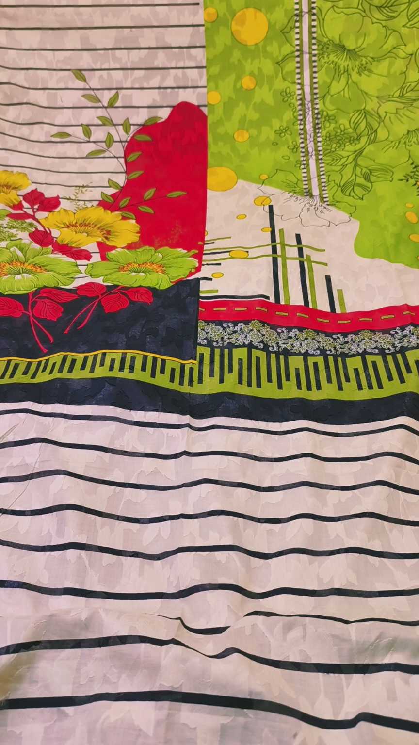🥳 Big Sale M-368  Rs.990 Imported Most Luxurious Jacquard Pure Summer Lawn Shirt