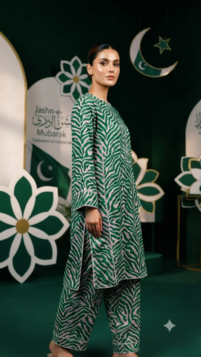 🥳 Sale Sale M-305  Rs.1450 ...14 august New Design Pure Summer Lawn Same print Shirt & Truzer 2pc