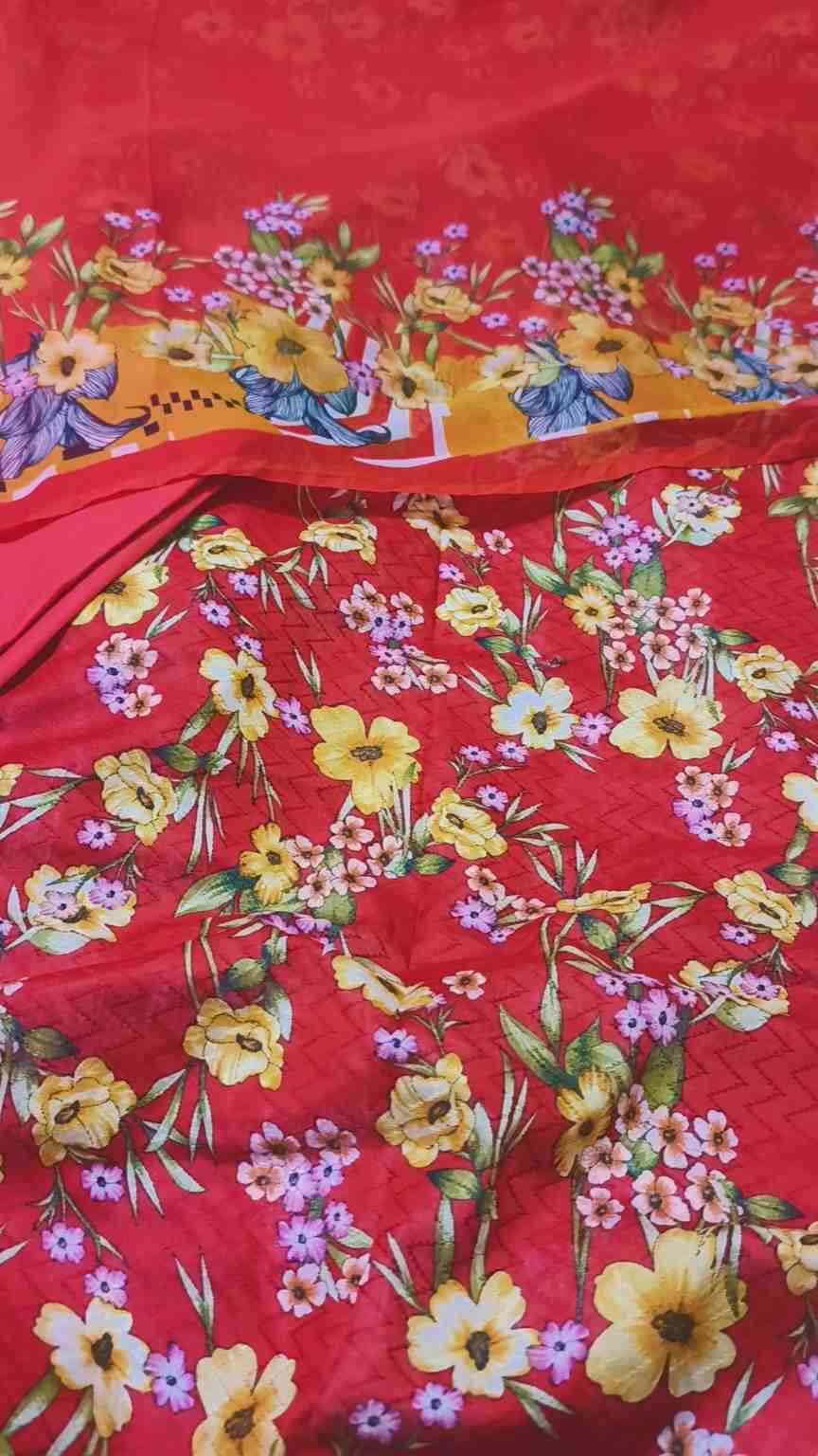 3pc 🥳 Sale Sale M-342. Rs 2090 Imported Most Luxurious Broshia Lawn & High quality Imported MalMal Duppta 3pc suit