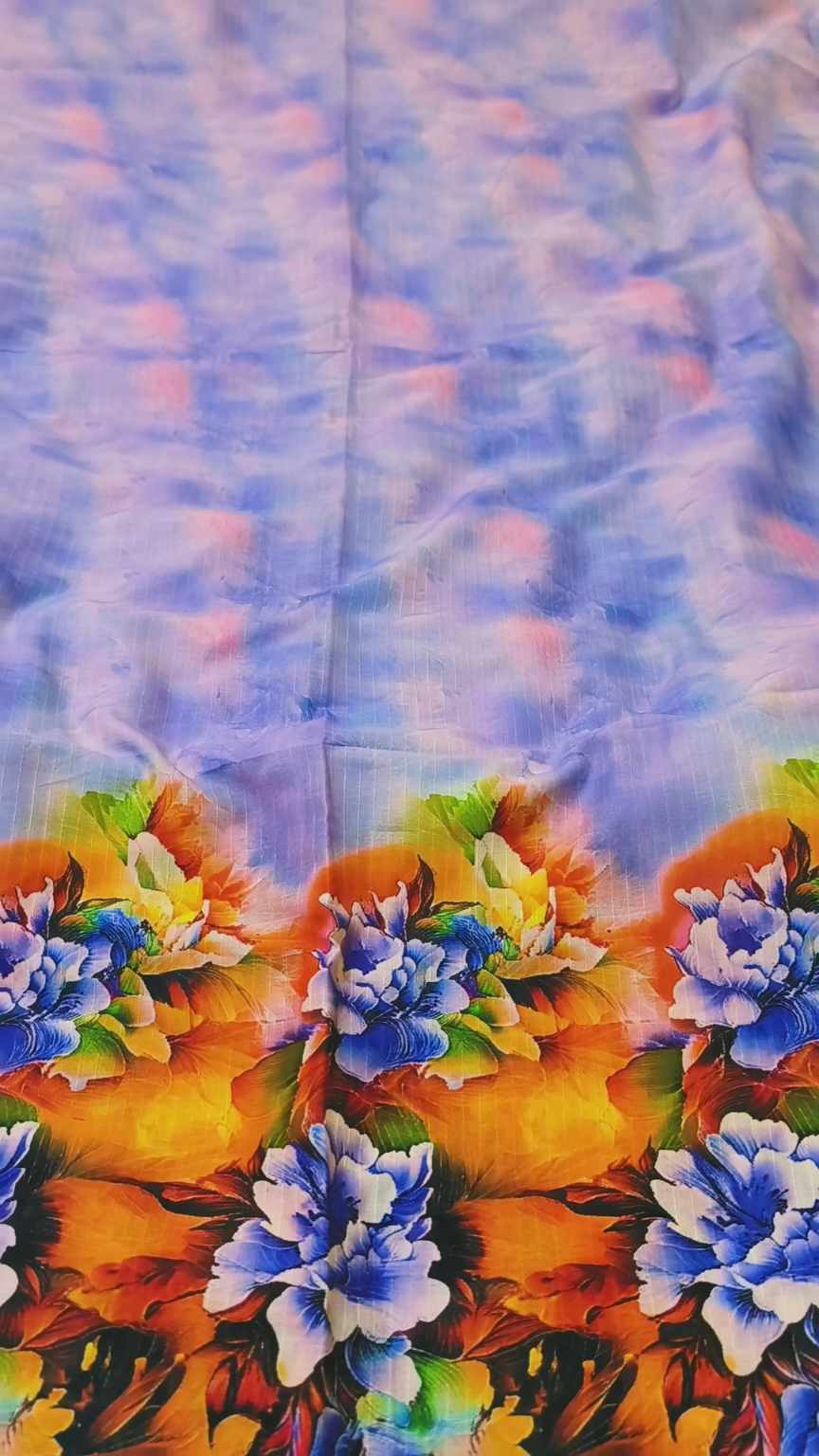 🥳 New Arrivals M-290  Rs.1390 Imported Digital border design Dorria Pure Summer ⛱️ Lawn Same print Shirt & Truzer 2pc