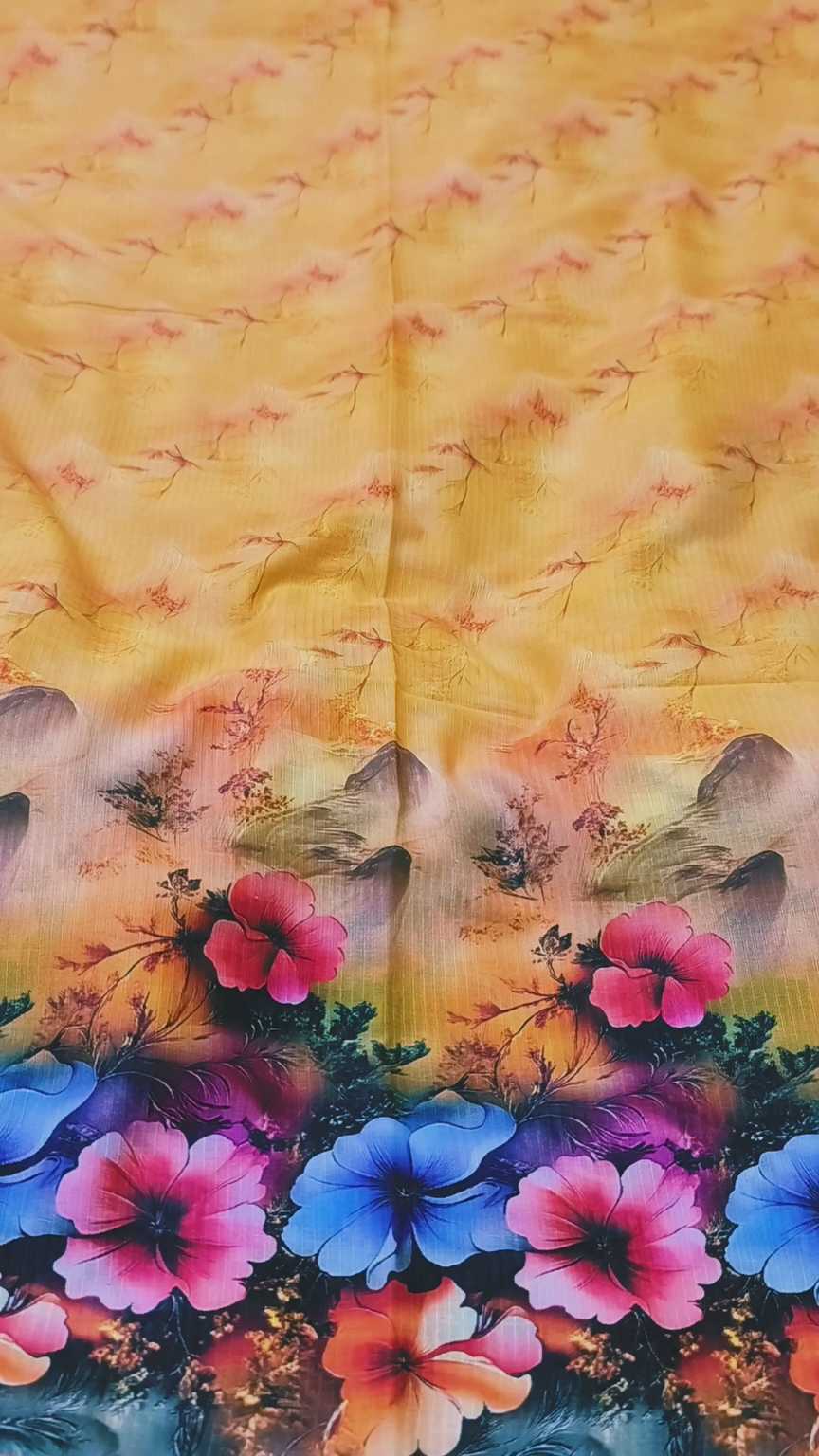 🥳 New Arrivals M-289  Rs.1390 Imported Digital border design Dorria Pure Summer ⛱️ Lawn Same print Shirt & Truzer 2pc