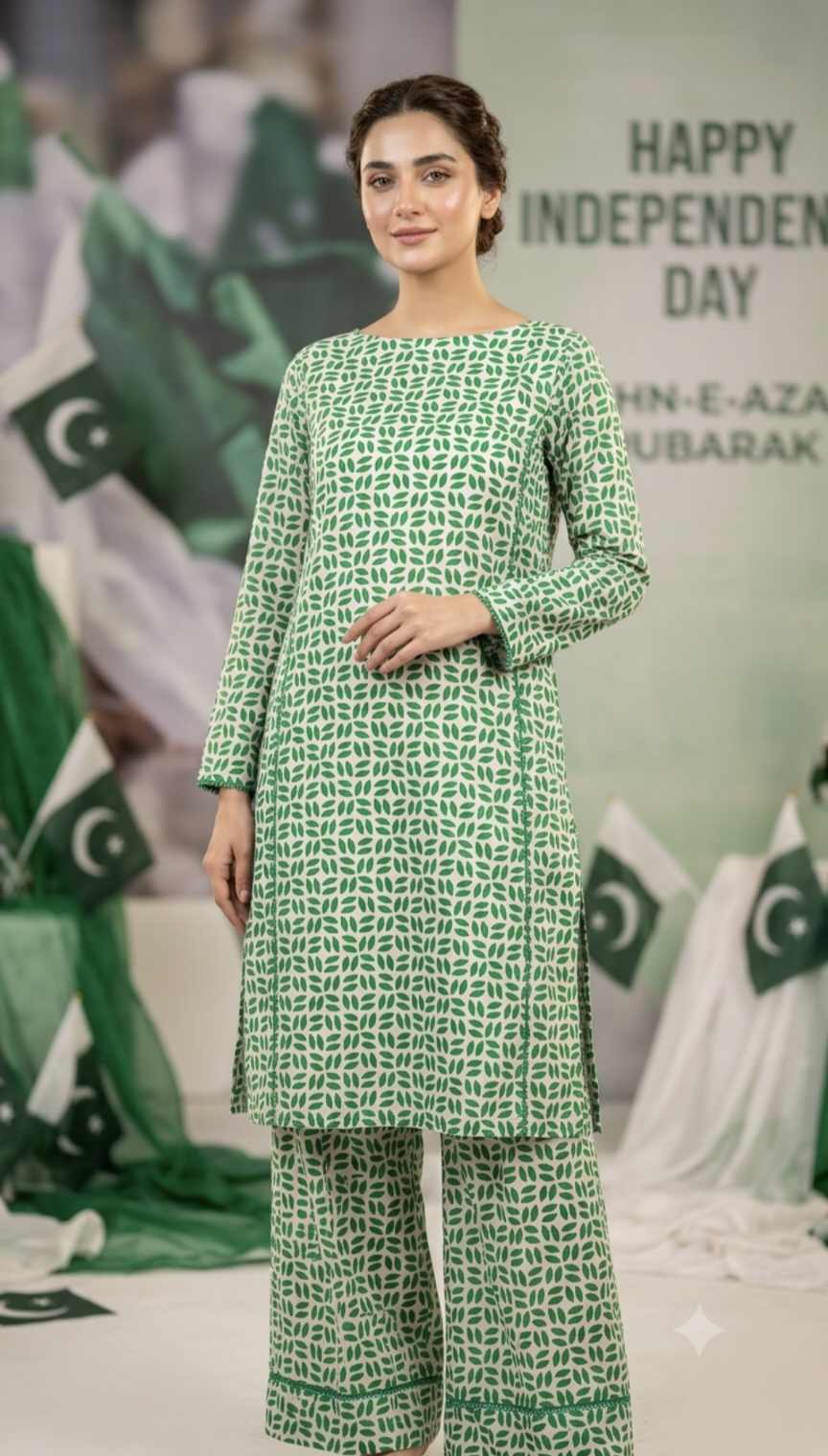 🥳 Sale Sale M-389 Rs.1450 ...14 august New Design Pure Summer Lawn Same print Shirt & Truzer 2pc