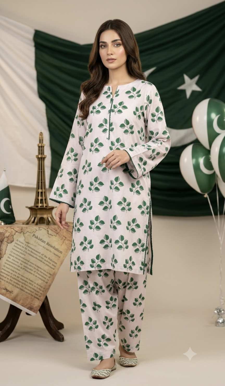 🥳 Sale Sale M-388 Rs.1450 ...14 august New Design Pure Summer Lawn Same print Shirt & Truzer 2pc