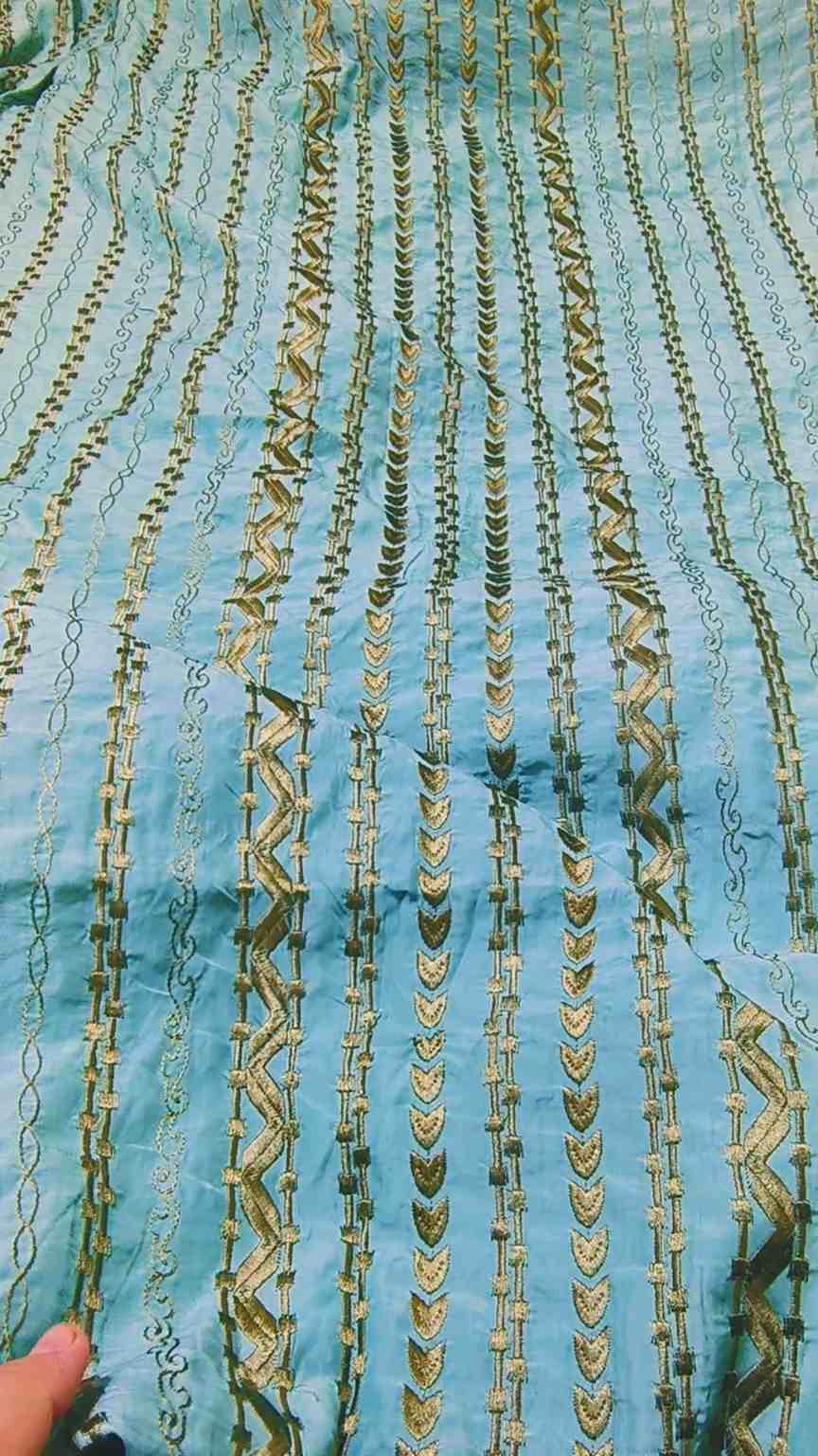 🥳 Sale Sale M-444. Rs.1450. Imported 3-D Embroidery In Silky Lawn Stuff Shirt