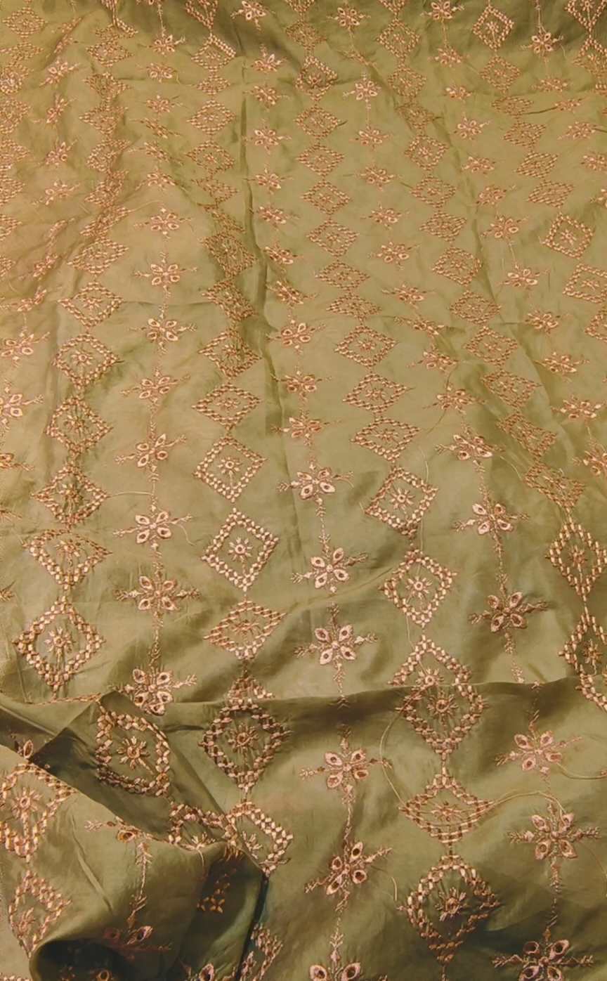 🥳 Sale Sale M-441. Rs.1450. Imported 3-D ChickenKari Embroidery In Silky Lawn Stuff Shirt