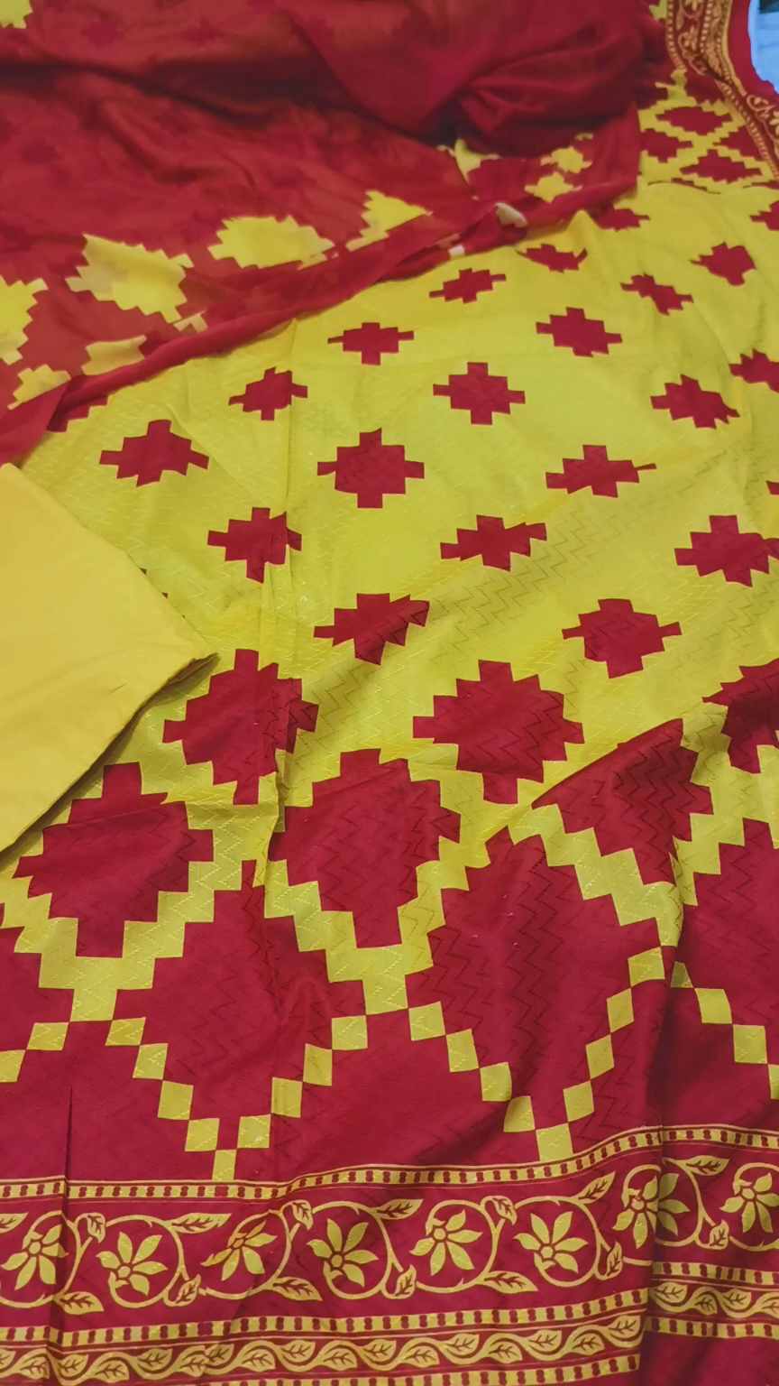 3pc 🥳 Sale Sale M-427  Rs 2090 Imported Most Luxurious Broshia Lawn & High quality Imported MalMal Duppta 3pc suit