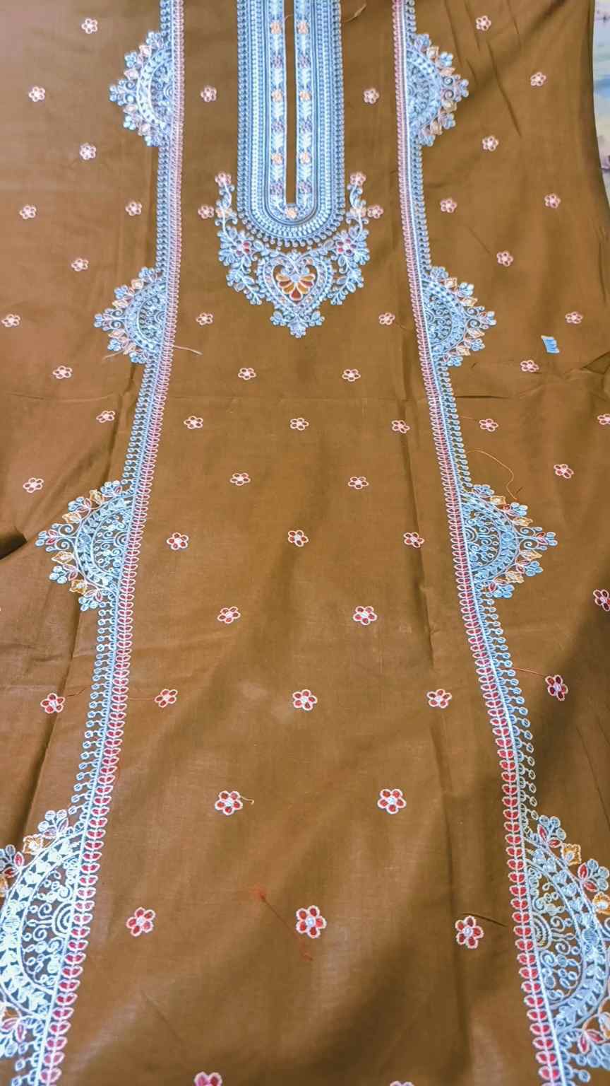 🥳 Sale Sale M-449 Rs.1550  Bareezy Embroidery Summer Lawn Shirt & Trouser 2pc