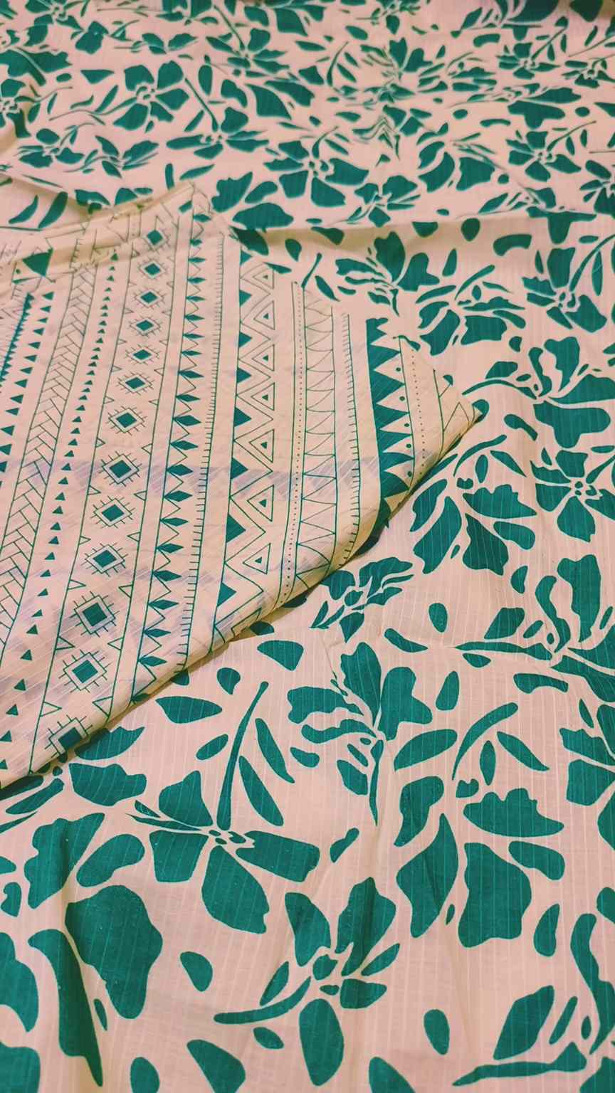 Sale Sale Rs.473 Rs.1550 Imported Digital Pure Summer ⛱️ Lawn Shirt & Matching design trouser Hi- Lighter Color 2pc