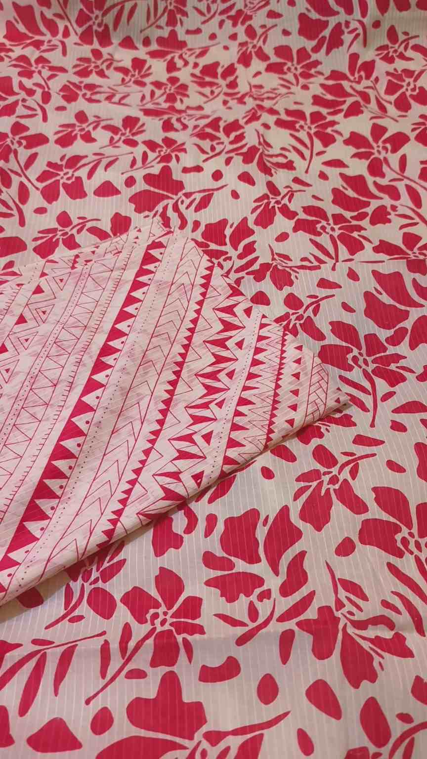 Sale Sale Rs.471  Rs.1550 Imported Digital Pure Summer ⛱️ Lawn Shirt & Matching design trouser Hi- Lighter Color 2pc