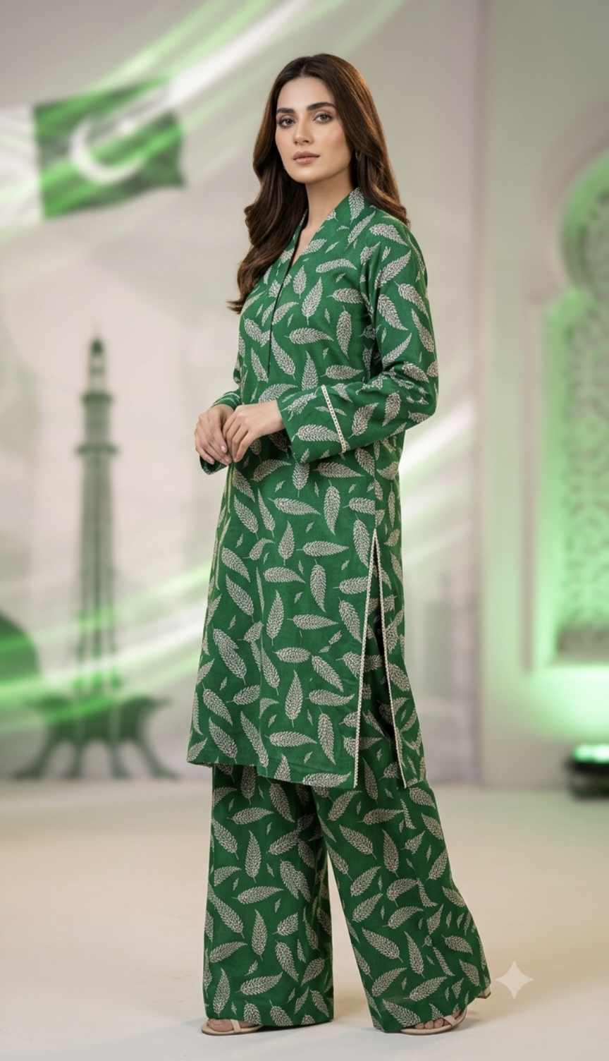 🥳 Sale Sale M-478 Rs.1450 ...14 august New Design Pure Summer Lawn Same print Shirt & Truzer 2pc -