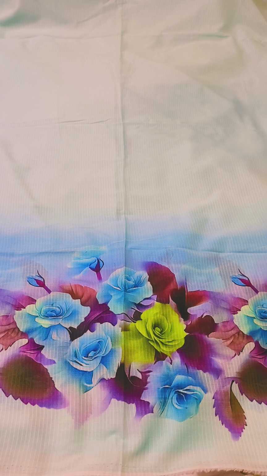 🥳 New Arrivals M-510  Rs.1390 Imported Digital border daman design Dorria Pure Summer ⛱️ Lawn Same print Shirt & Truzer 2pc -