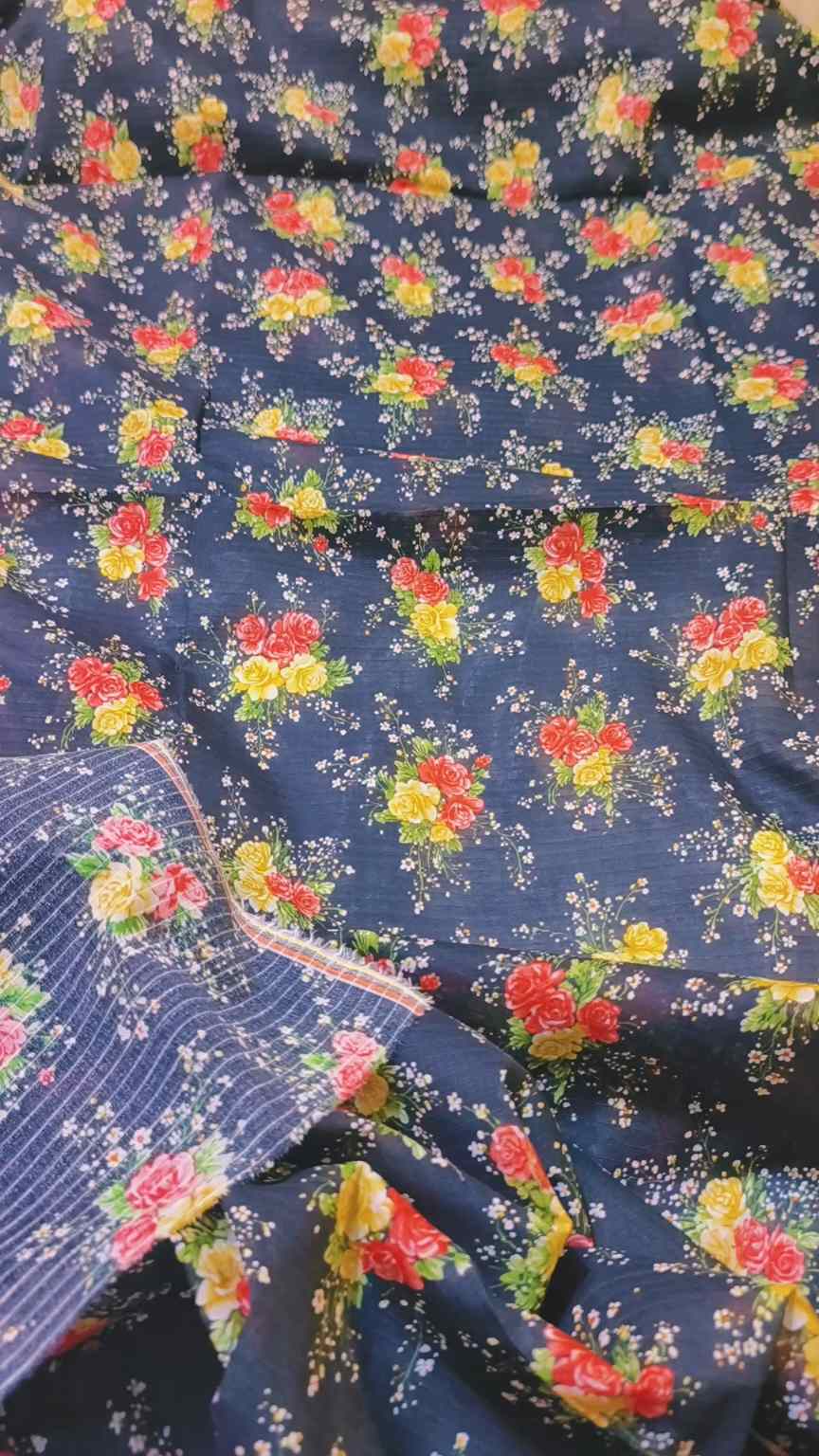 🥳 Big Sale M-570. Rs.1250 Imported Digital Dorria Pure Summer ⛱️ Lawn Same print Shirt & Truzer 2pc