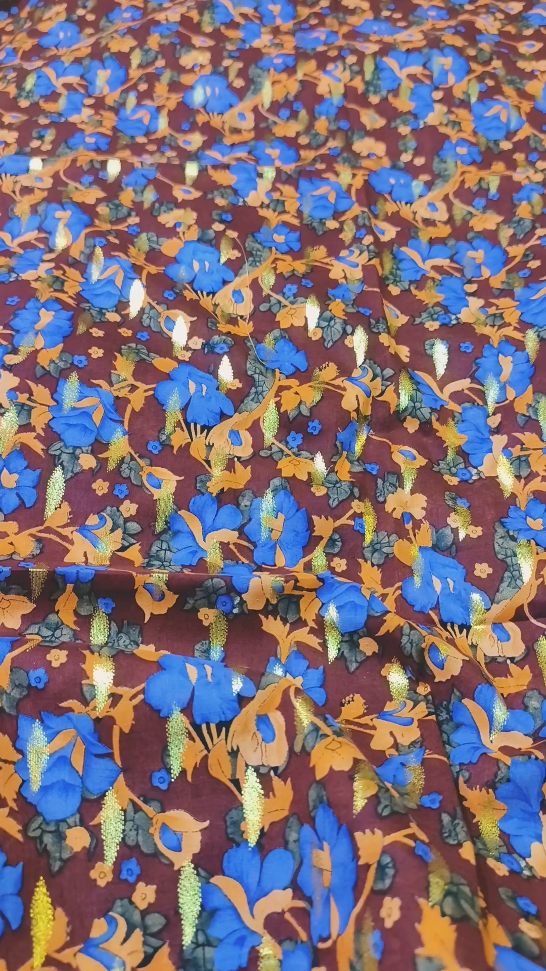 🥳Sale Sale M-540  Rs.1250 Imported Digital Gold Zaree Bunch Pure Summer Lawn Same print Shirt & Truzer 2pc
