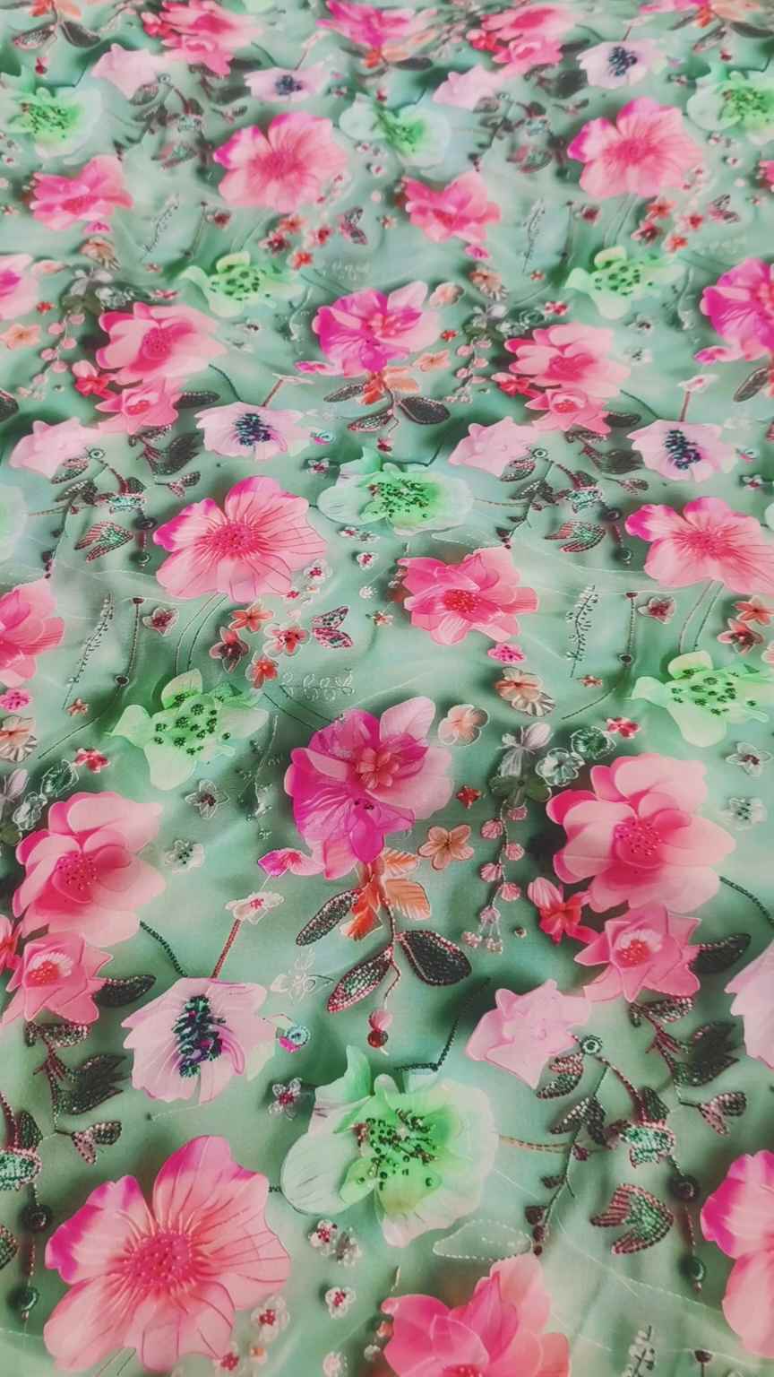 😱 New arrivals in Market M-3635  Imported Luxury 5-D Stone Lelin Same print Shirt & Truzer 2pc Most High demanding