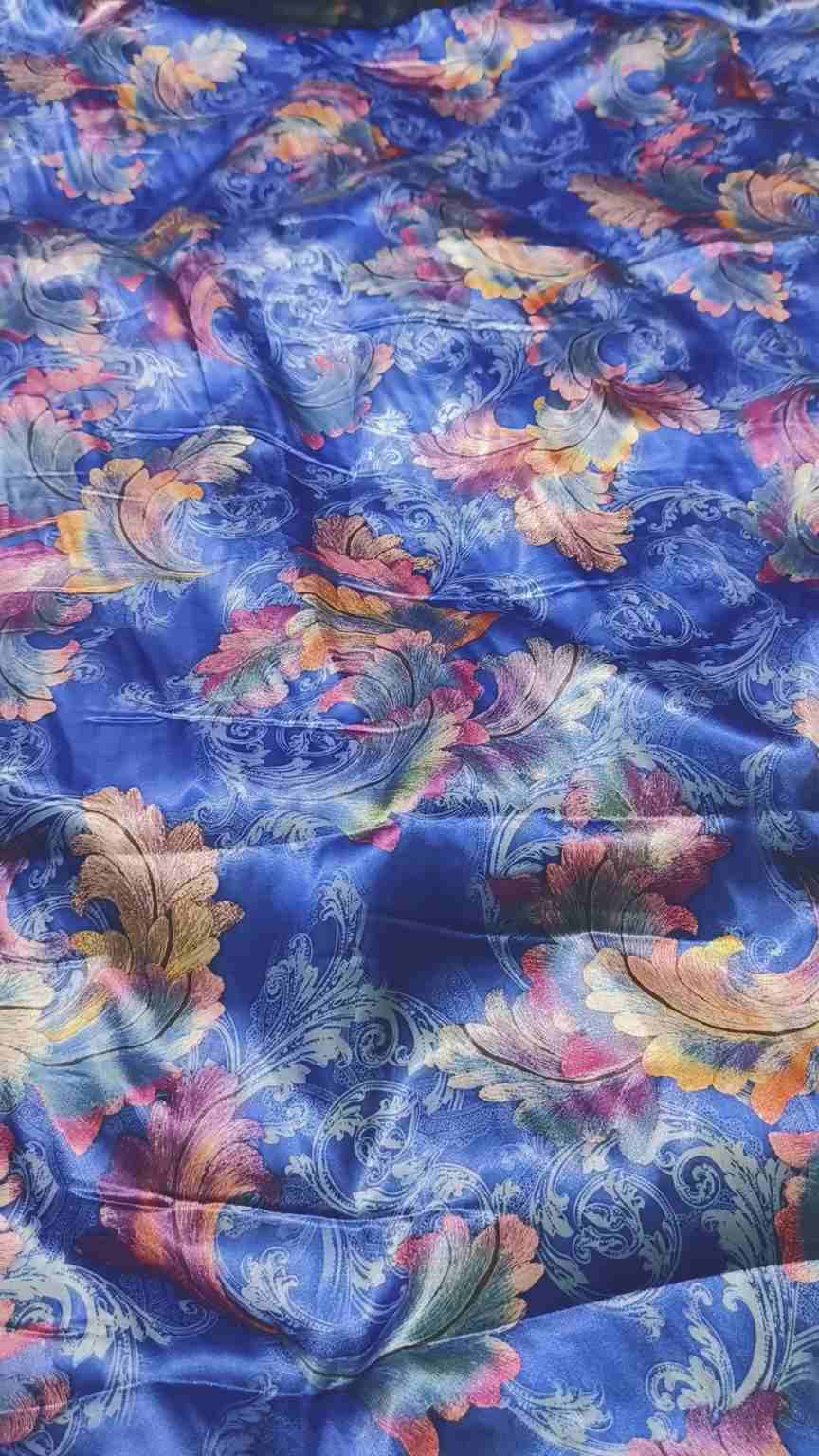 🥳 Sale Sale M-3703   Imported ⛱️ Summer Korean Shamoze Silk Same print Shirt & Truzer 2pc