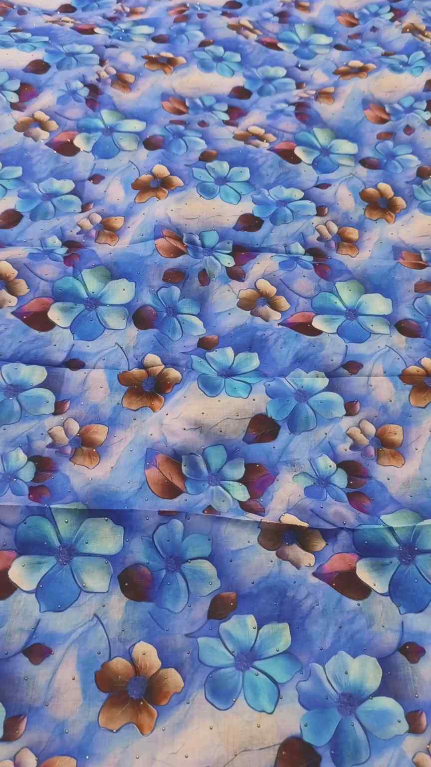 😱 Sale Sale M-3726  Imported 3-D Soft Nago Wali Pure Summer ⛱️ Lawn Same print Shirt & Truzer 2pc