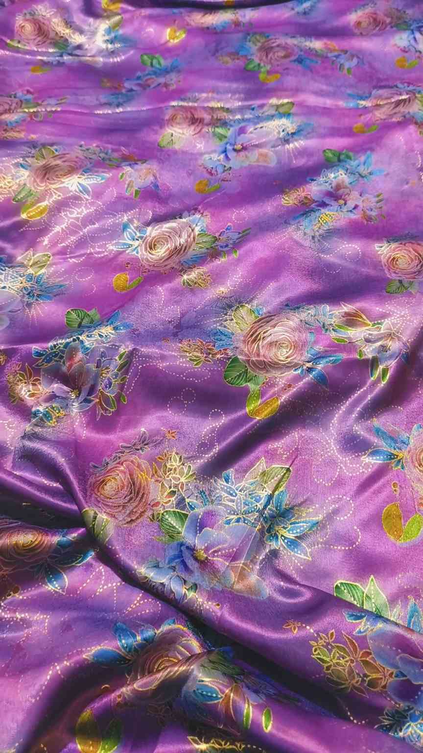 🥳 Sale Sale. M-3797  Imported Giliter Leker Paint Winter Silky Soft Leather Stuff Same print Shirt & Truzer 2pc