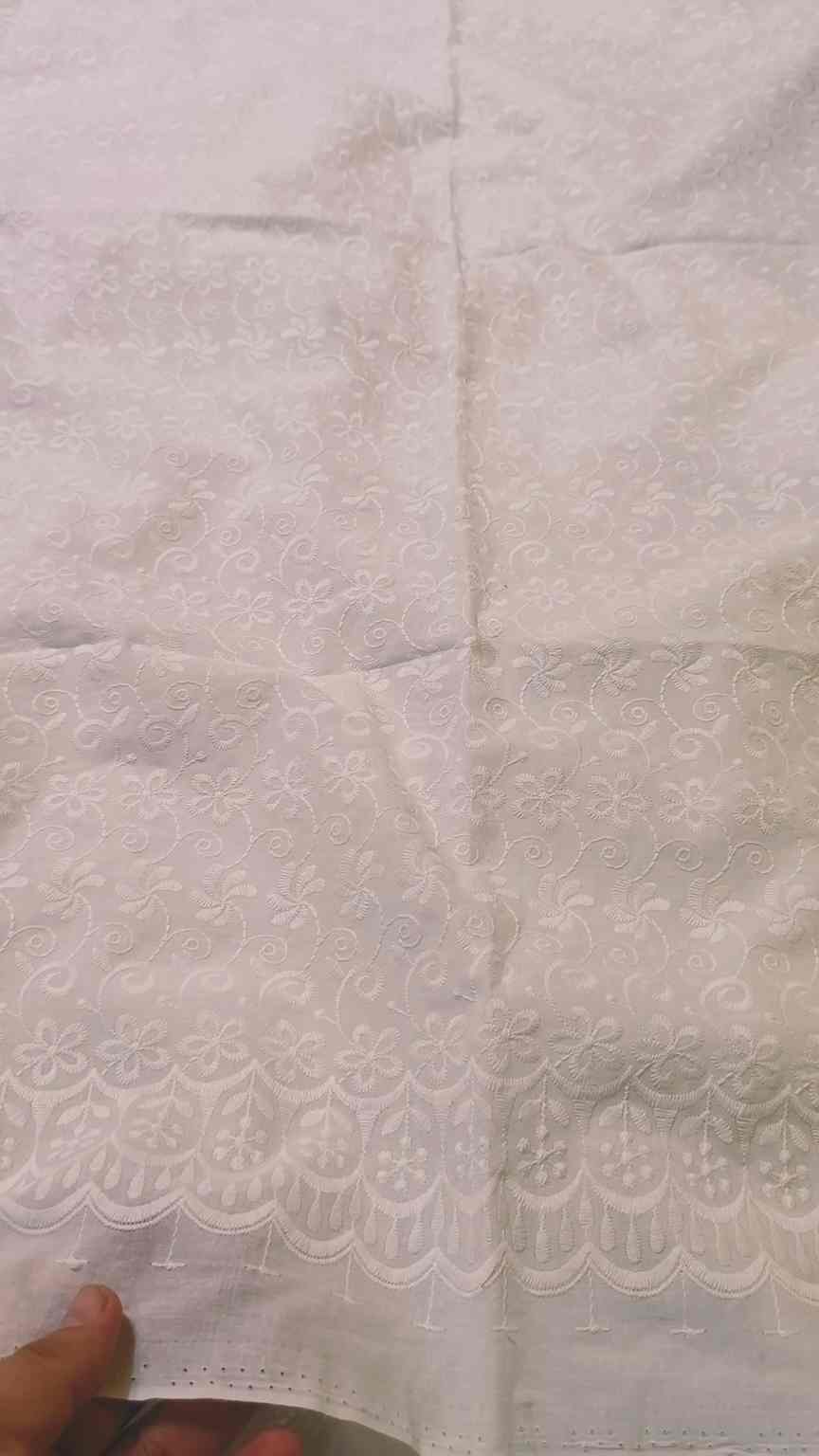 🥳 Sale Sale M-3777  Imported Shiffli Embroidery ChickenKari Pure Summer ⛱️ Luxury Lawn