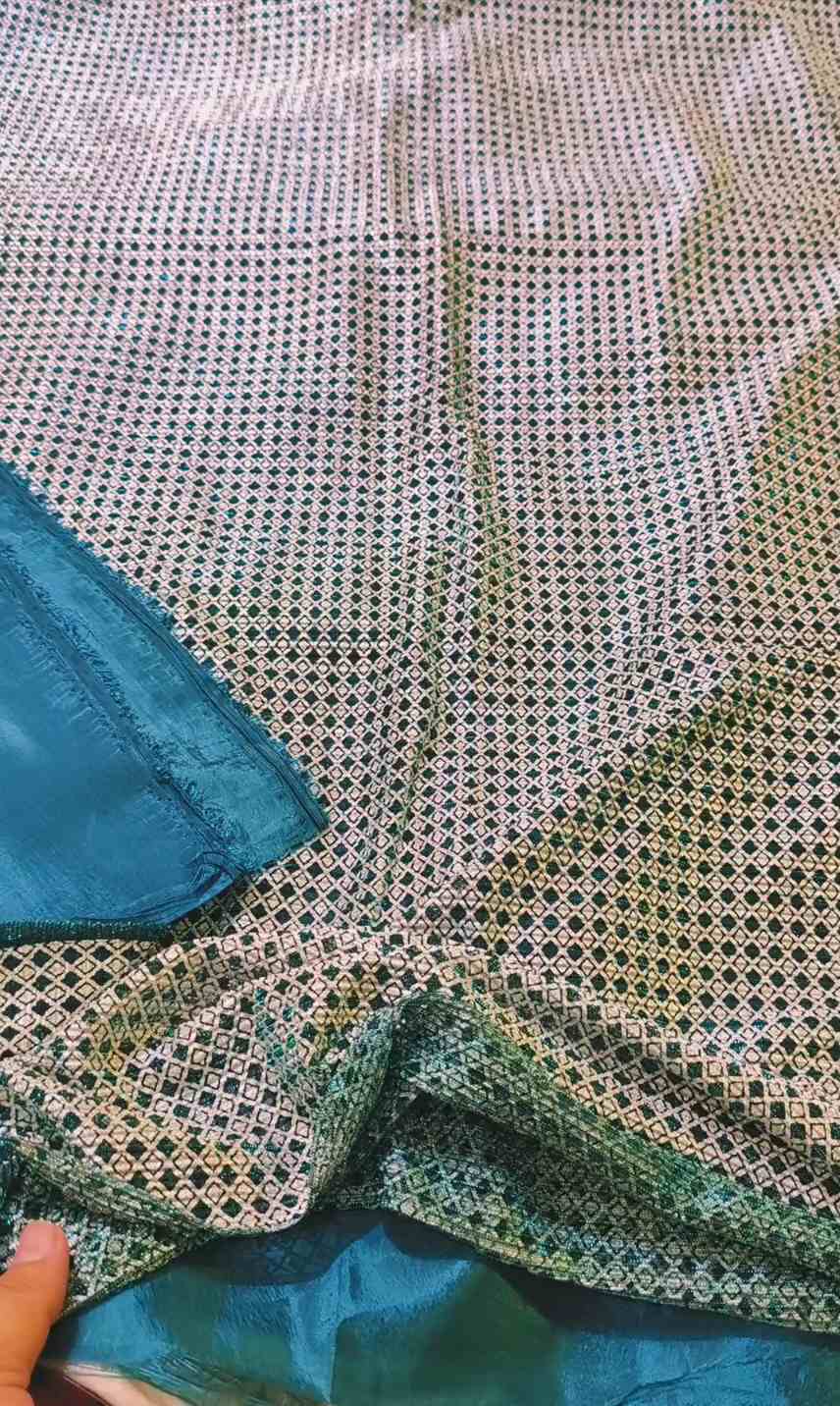 🥳 Sale Sale M-3965   Imported Fancy Soft Moonlight Shirt & Kattan Silk inner with Truze