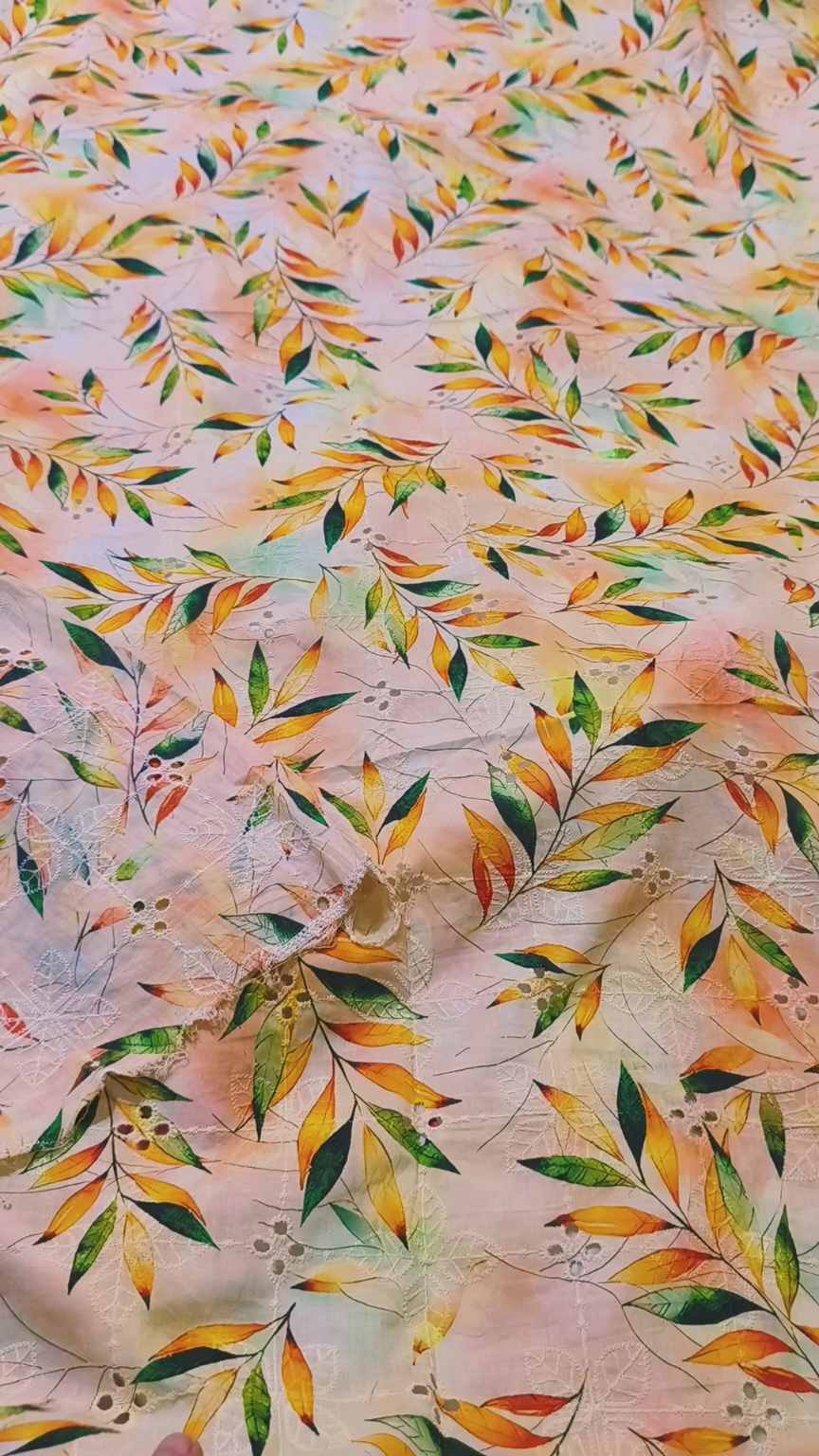 🥳 Sale Sale M-3994  Imported Shiffli Embroidery ChickenKari Pure Summer ⛱️ Luxury Lawn
