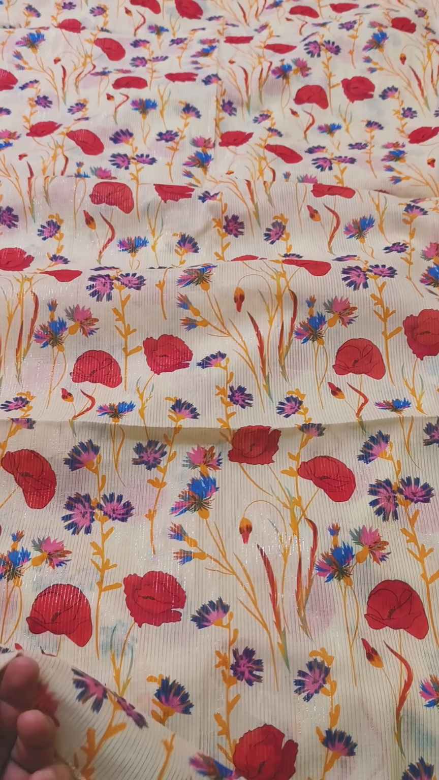 🥳 Sale Sale M-4057  Imported Digital Messori Zaree line pure summer ⛱️ Lawn Same print Shirt & Truzer 2pc