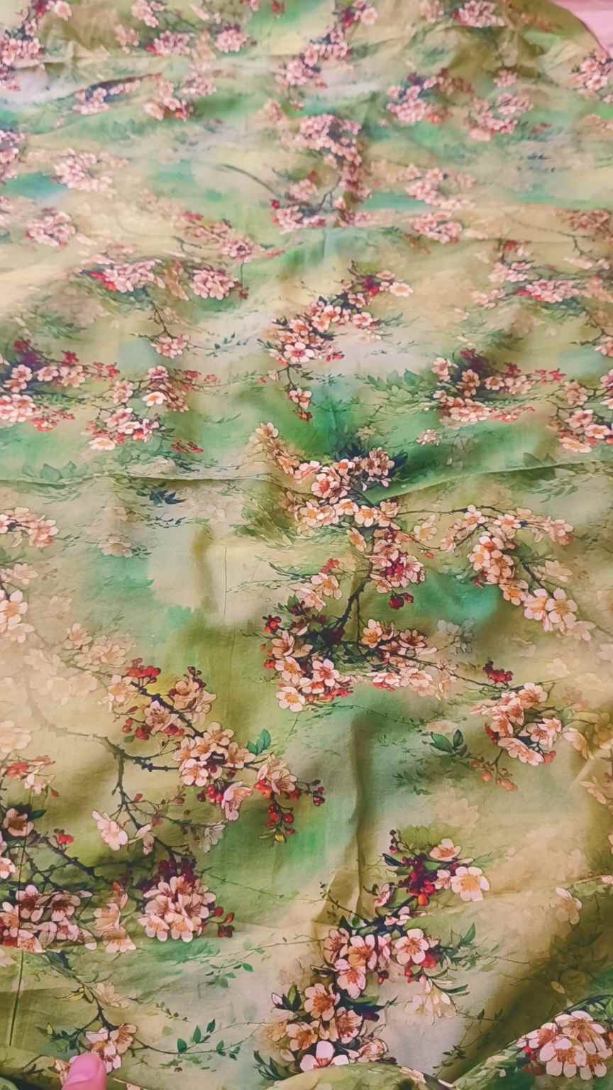 🥳 Sale Sale M-4111  Imported 3-D vescose Luxury Lelin Same print Shirt & Truzer 2pc