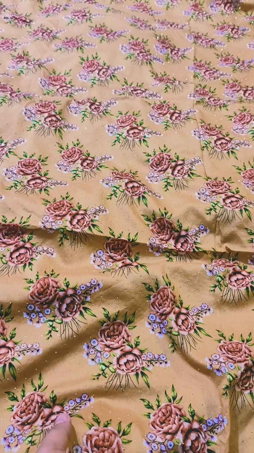 😱 Sale Sale M-4105  Imported Digital Luxury Vescose Nago Wali chen Stone Lelin Same print Shirt & Truzer 2pc -