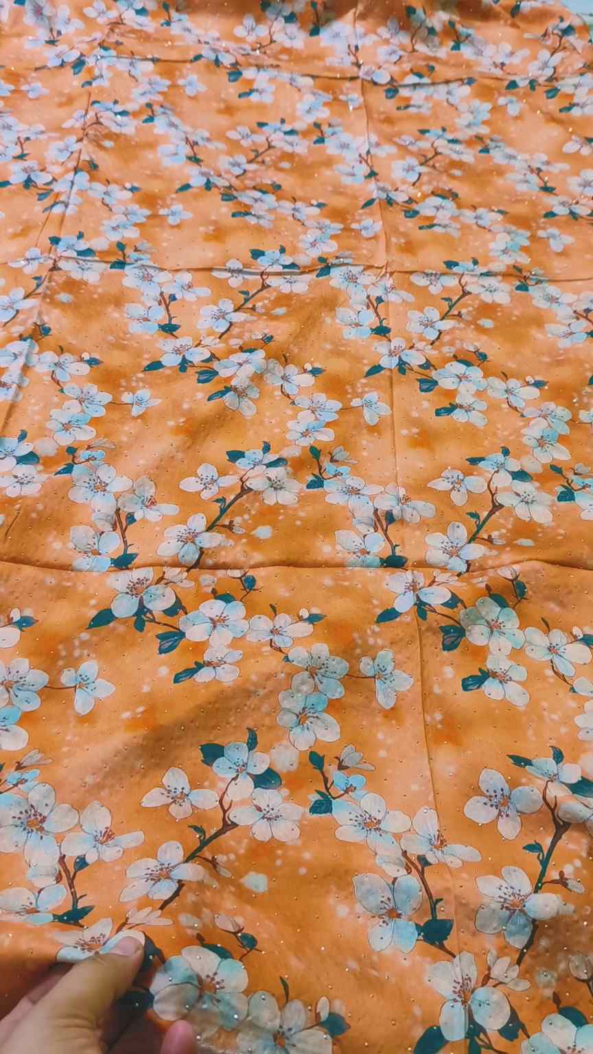 😱 Sale Sale M-4102  Imported Digital Luxury Vescose Nago Wali chen Stone Lelin Same print Shirt & Truzer 2pc -