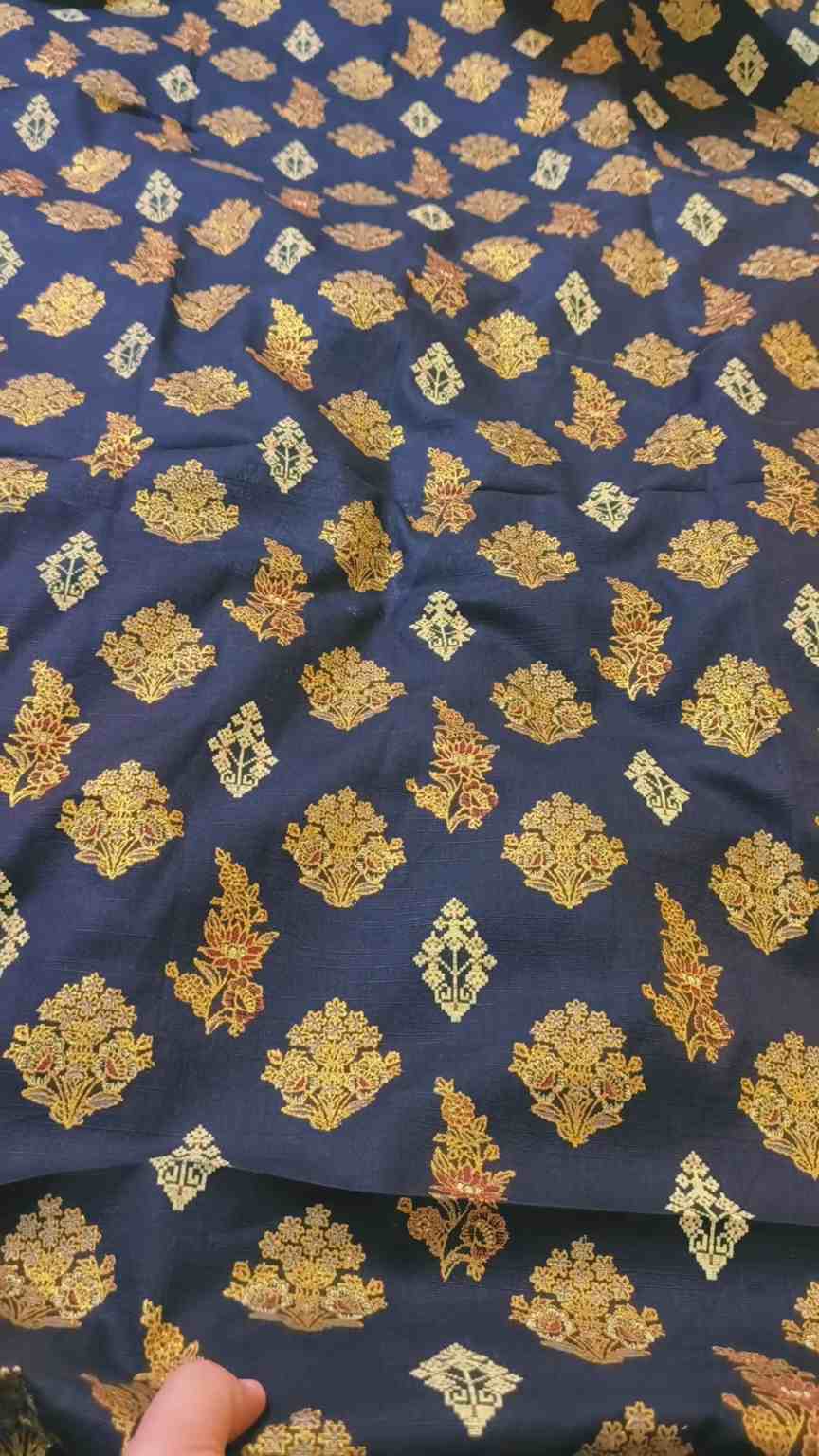 🥳 Sale Sale M-4149 Imported Digital Embossed Giliter Dorria Khaddar Same print Shirt & Truzer 2pc