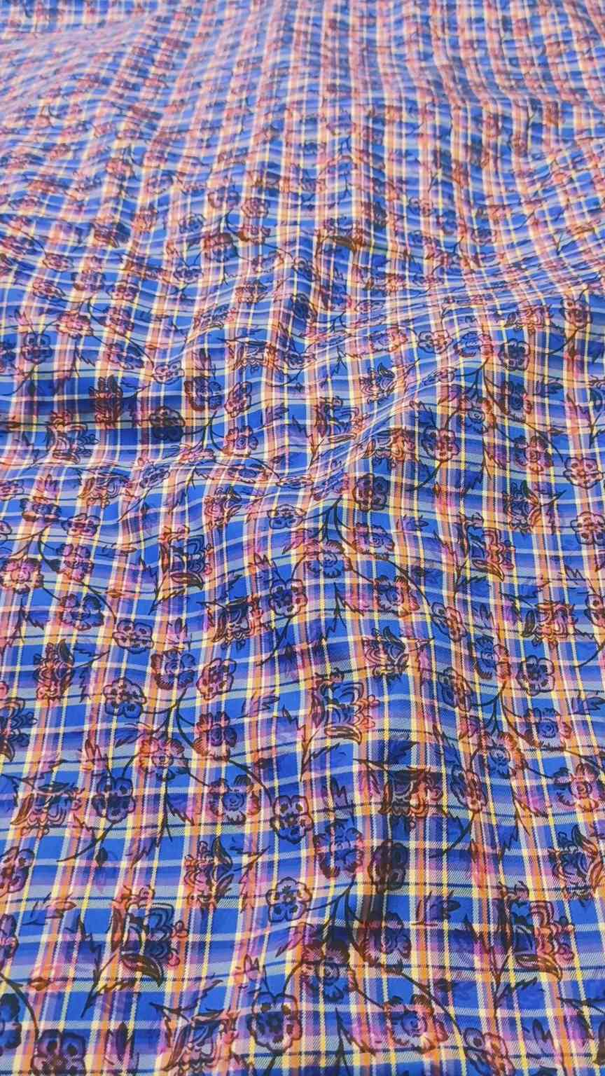 🥳Sale Sale M-4178  Imported Luxury Digital Vescose Soft Cotton Same print Shirt & Truzer 2pc