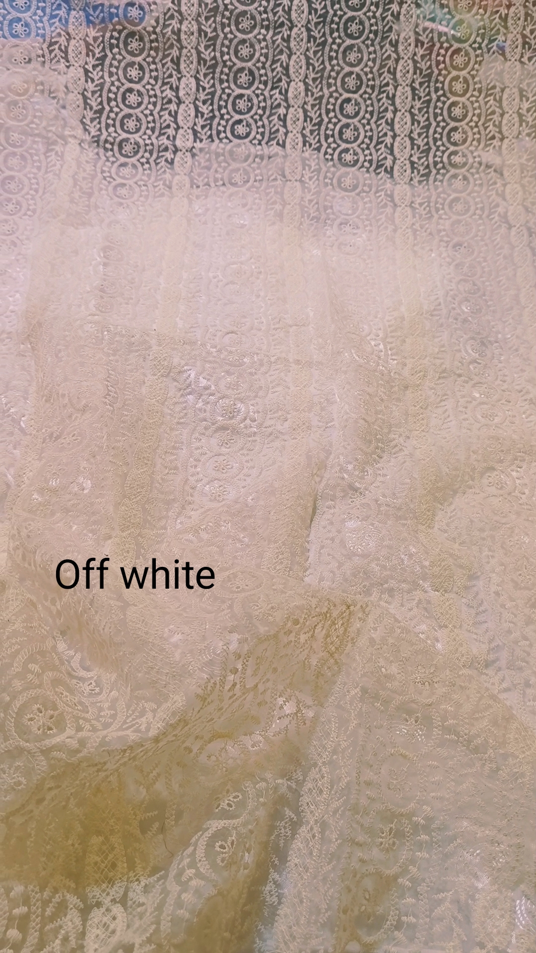 🥳 Sale Sale M-4226   Imported Shiffli Embroidery ChickenKari In Tissue Organz Stuff only Shirt