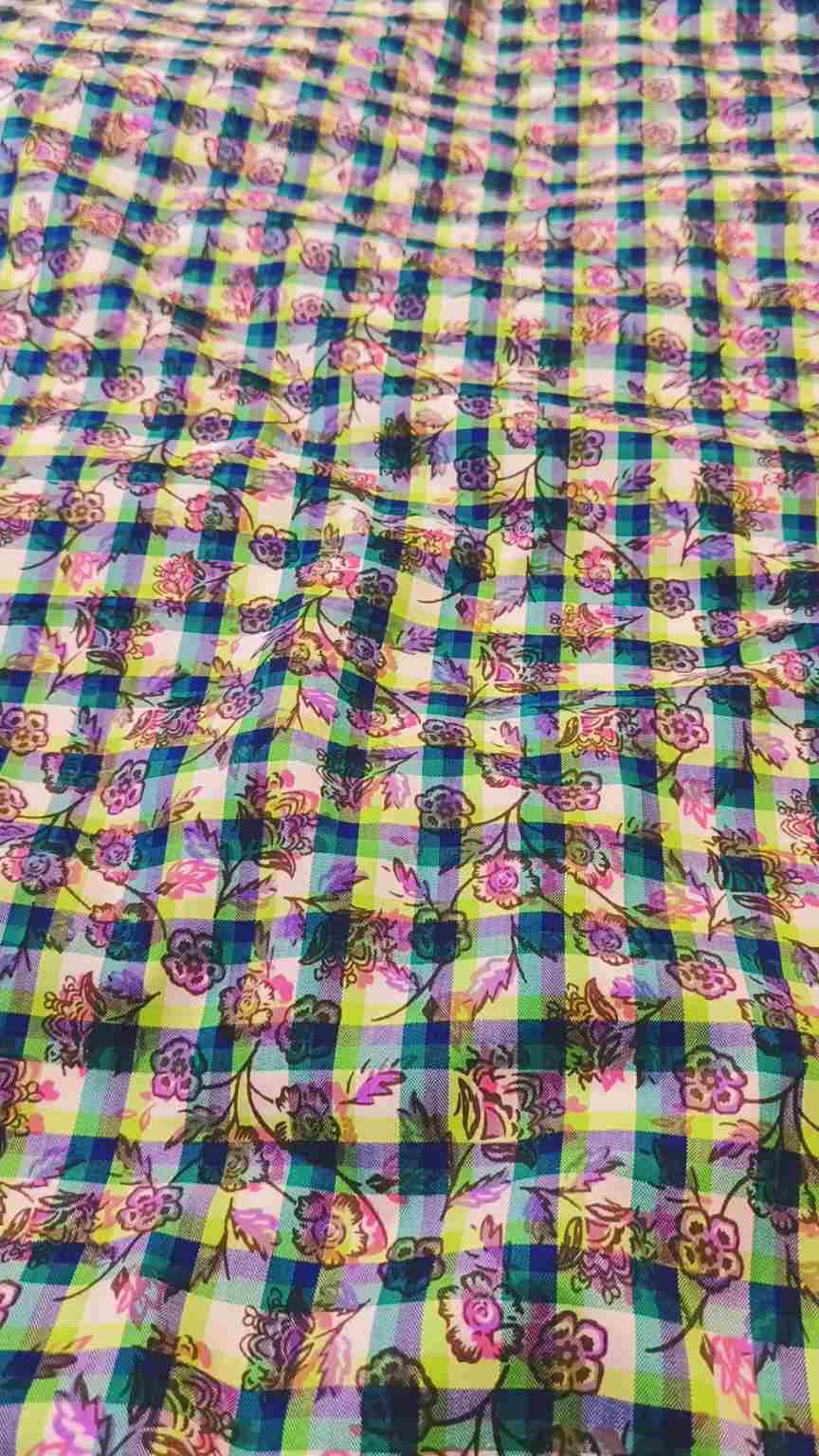 🥳Sale Sale M-4329  Imported Luxury Digital Vescose Soft Cotton Same print Shirt & Truzer 2pc