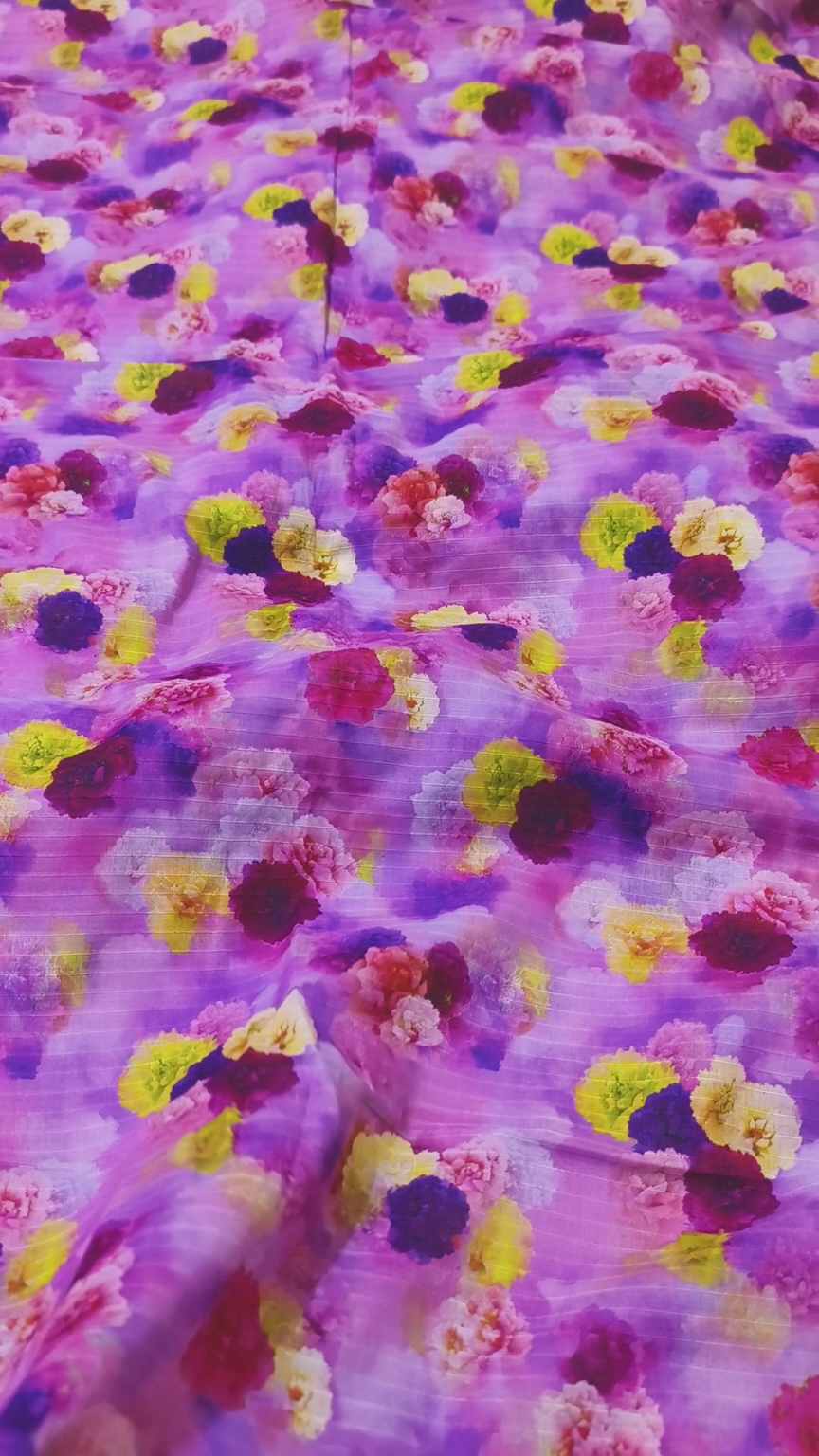 🥳 Sale Sale M-683 . Rs.1390 Imported Digital Dorria Pure Summer ⛱️ Lawn Same Print Shirt & Trouser 2pc