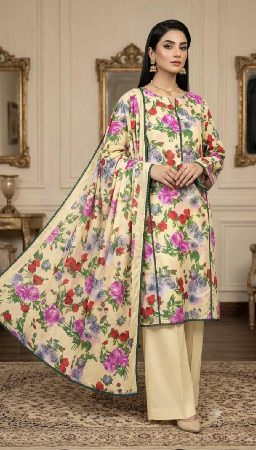 Duppta+ Shirt🥳 Big Sale M-777  Rs.1390 Imported Korean Pure Shaffon Stuff Same design Duppta & Shirt 2pc