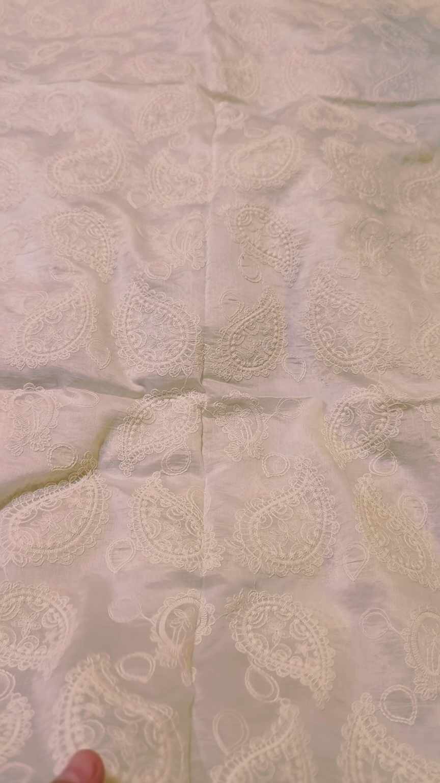 😱 Sale Sale M-1019 Rs.1490 Imported 3-D Arr Embroidery in Korean Silky Lawn  Shirt