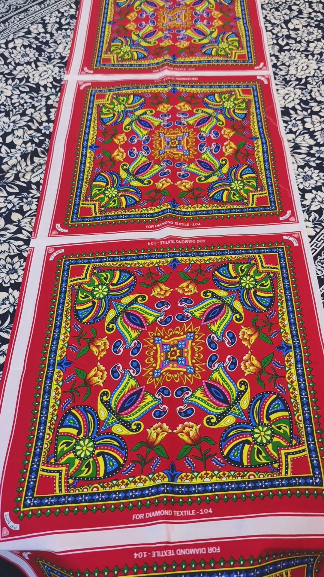 🥳 Big Discount M-1000. Rs.690 Diamond 💎 Cotton  Dasterkhawan (06 Piece Set) without cutting ✂️✂️