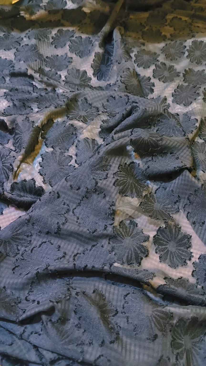 🥳 Sale Sale M-950 Rs.1250 Imported Most Luxurious Korean Chiffon 3-D Jacquard Shirt