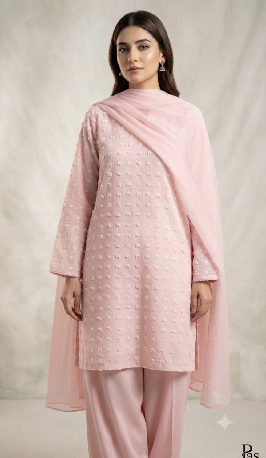 🥳 Big Sale M-644 Rs.790 Imported Bindia Jacquard In kheddi net stuff shirt