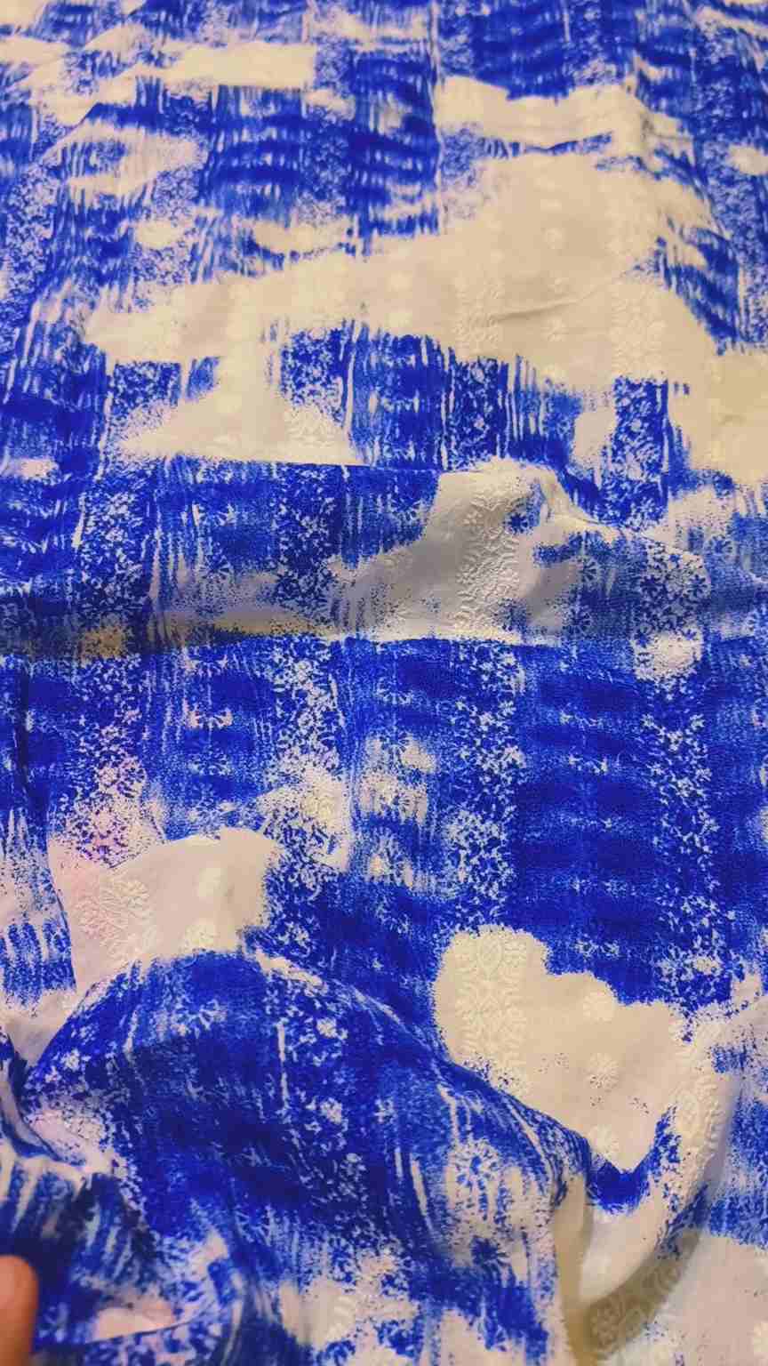 😱 Sale Sale M-1023  Rs.1490 Imported 3-D Arr Embroidery in Lawn Shirt