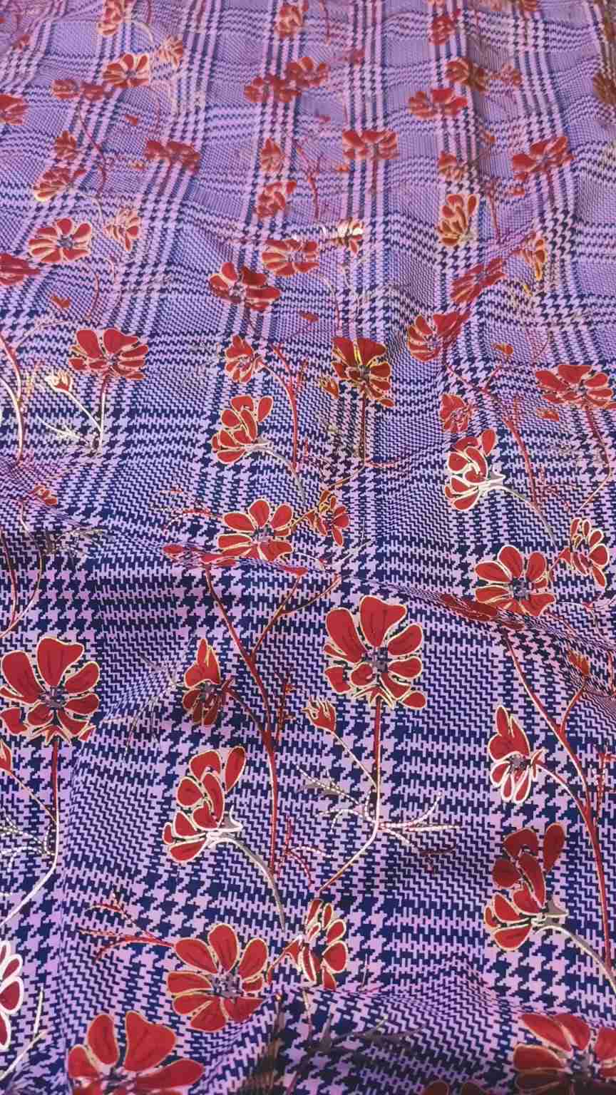 🥳 Big Sale M-767  Rs.1350 Imported Embossed Gold  (Mid Season & Winter) Zaree Silk Same print Shirt & Truzer 2pc