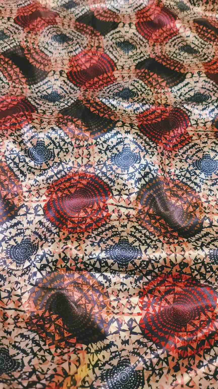 🥳 Big Sale M-737. Rs.1190  Impoted Digital Korean (Mid Season & Winter)  Soft Shamooz Silk Same print Shirt & Truzer 2pc
